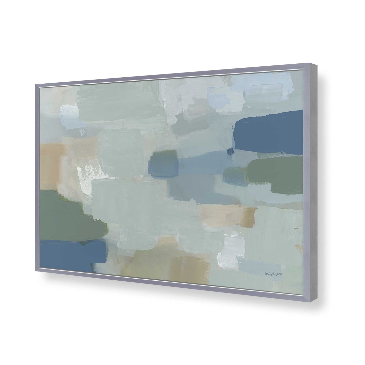 [Color:Polished Chrome], Picture of art in a Polished Chrome frame of the corner