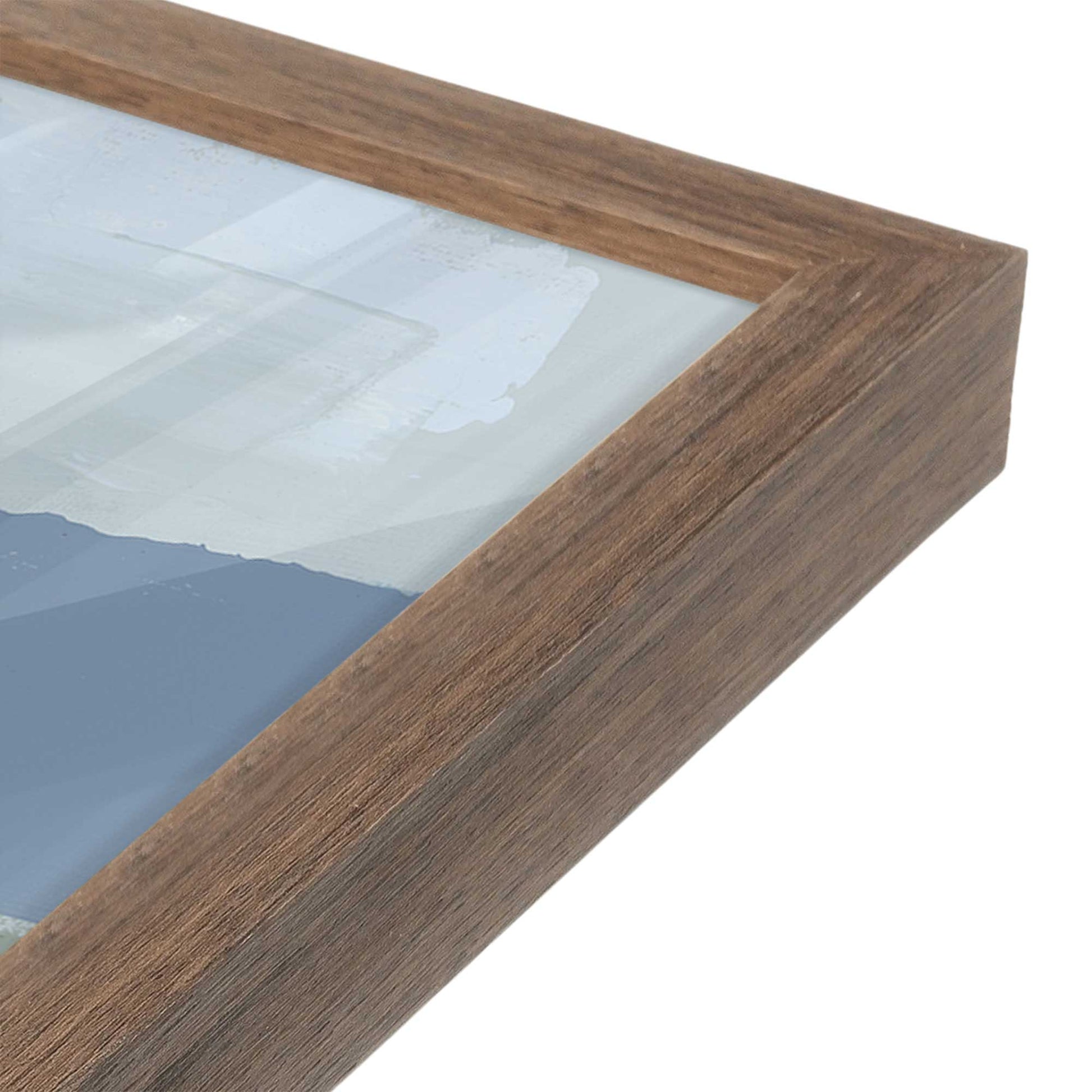 [Color:Walnut], Picture of art in a Walnut frame at an angle