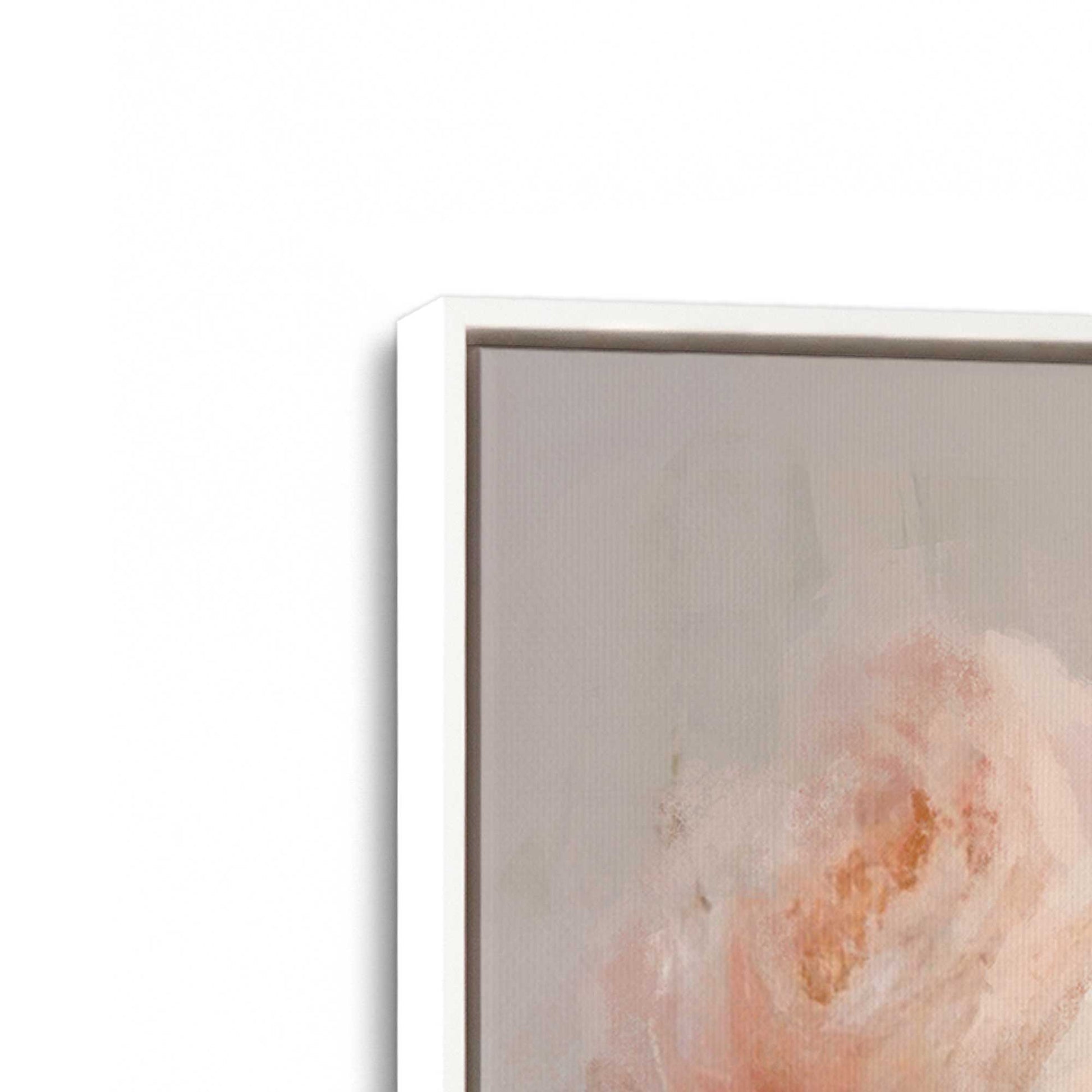 [Color:Opaque White], Picture of art in a White frame at an angle