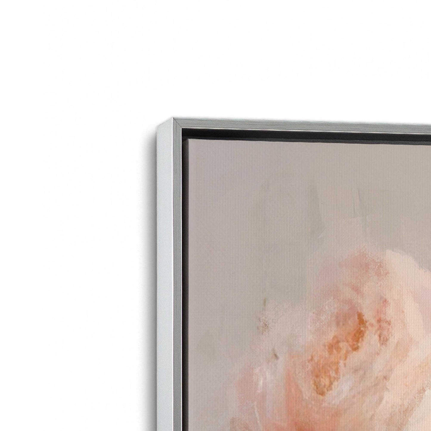 [Color:Polished Chrome], Picture of art in a Polished Chrome frame at an angle
