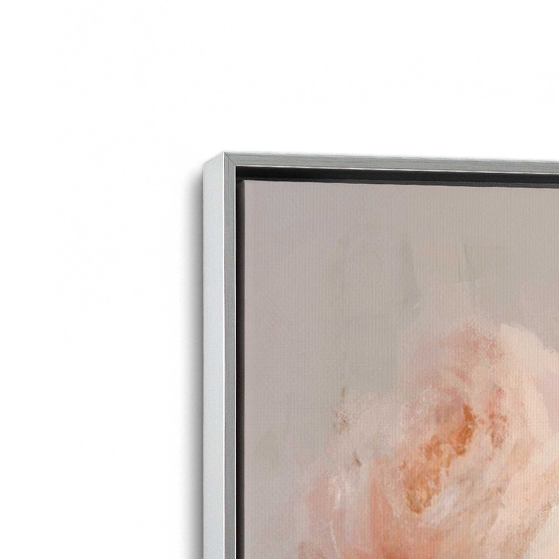 [Color:Polished Chrome], Picture of art in a Polished Chrome frame at an angle