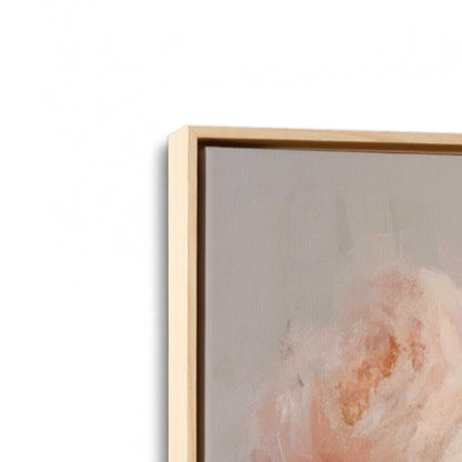 [Color:American Maple], Picture of art in a American Maple frame at an angle