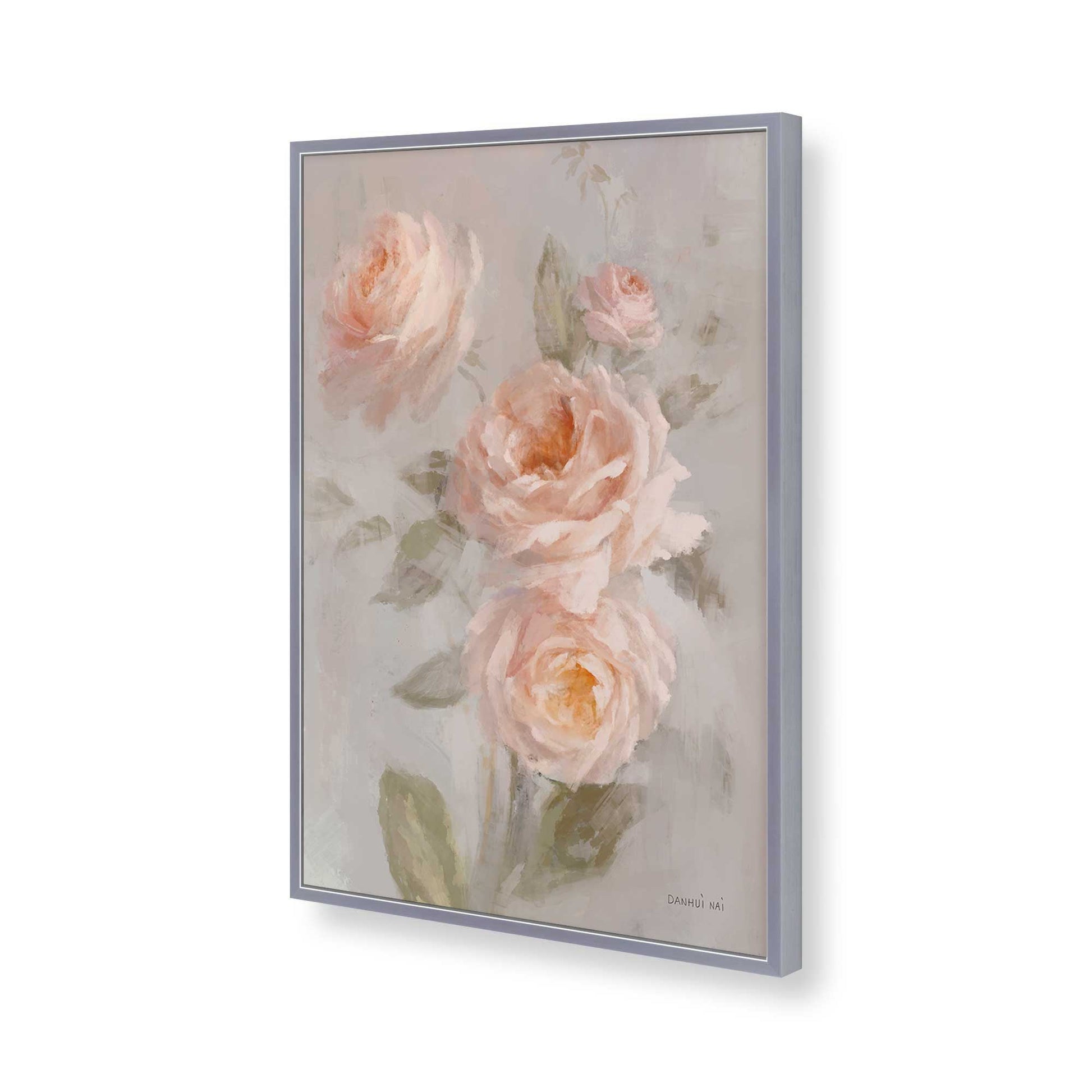 [Color:Polished Chrome], Picture of art in a Polished Chrome frame of the corner