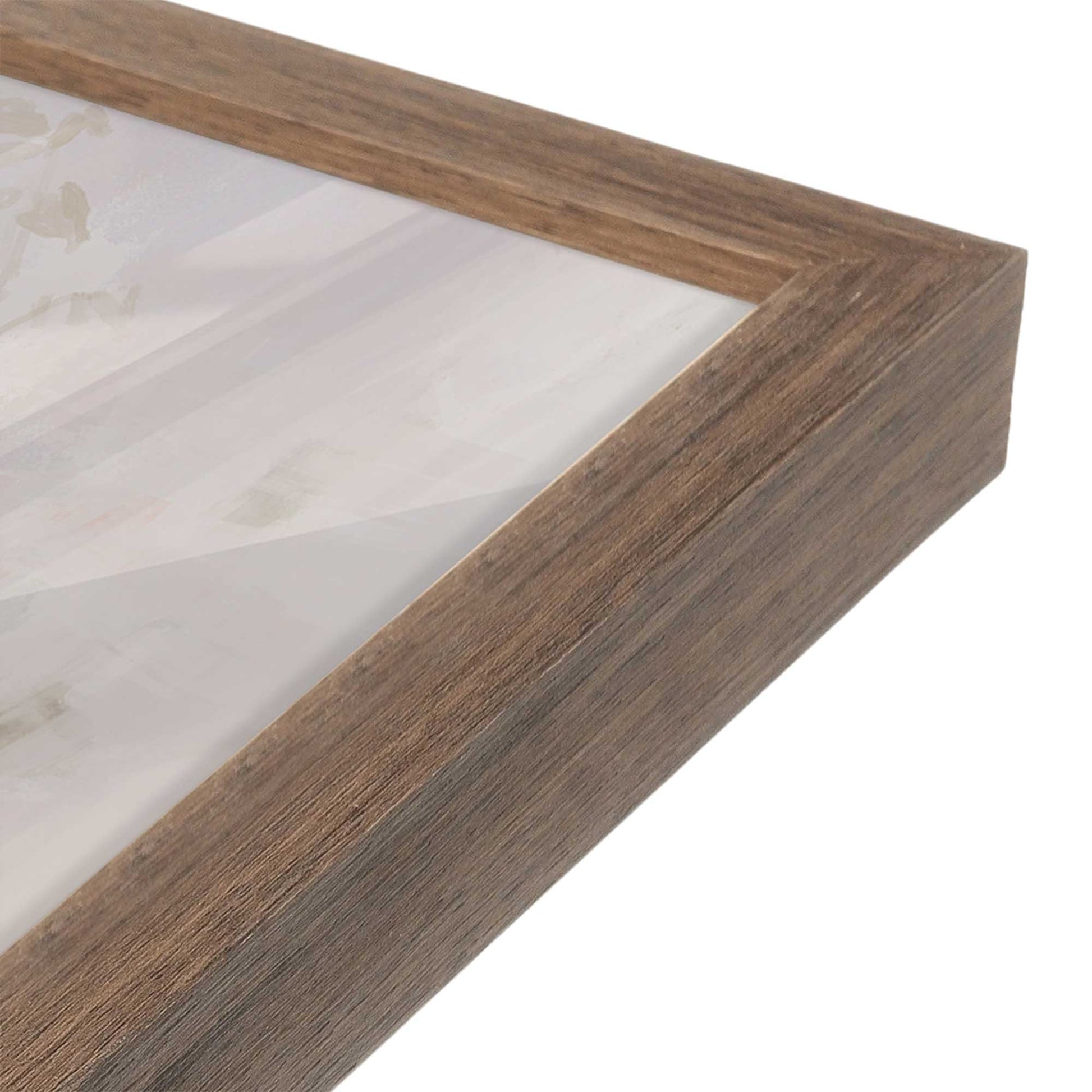 [Color:Walnut], Picture of art in a Walnut frame at an angle