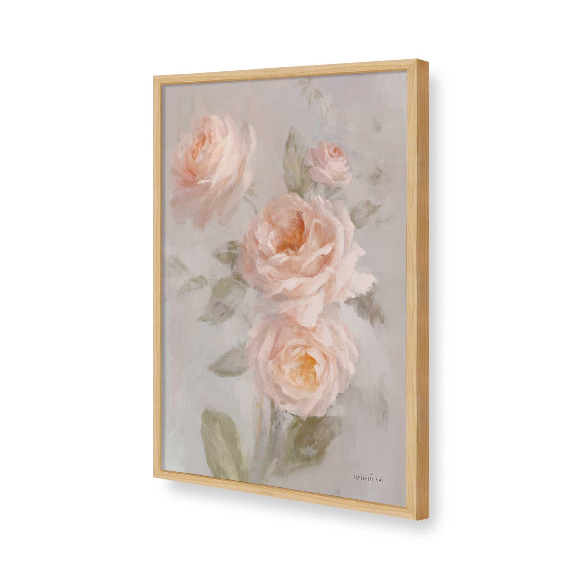 [Color:American Maple], Picture of art in a American Maple frame of the corner