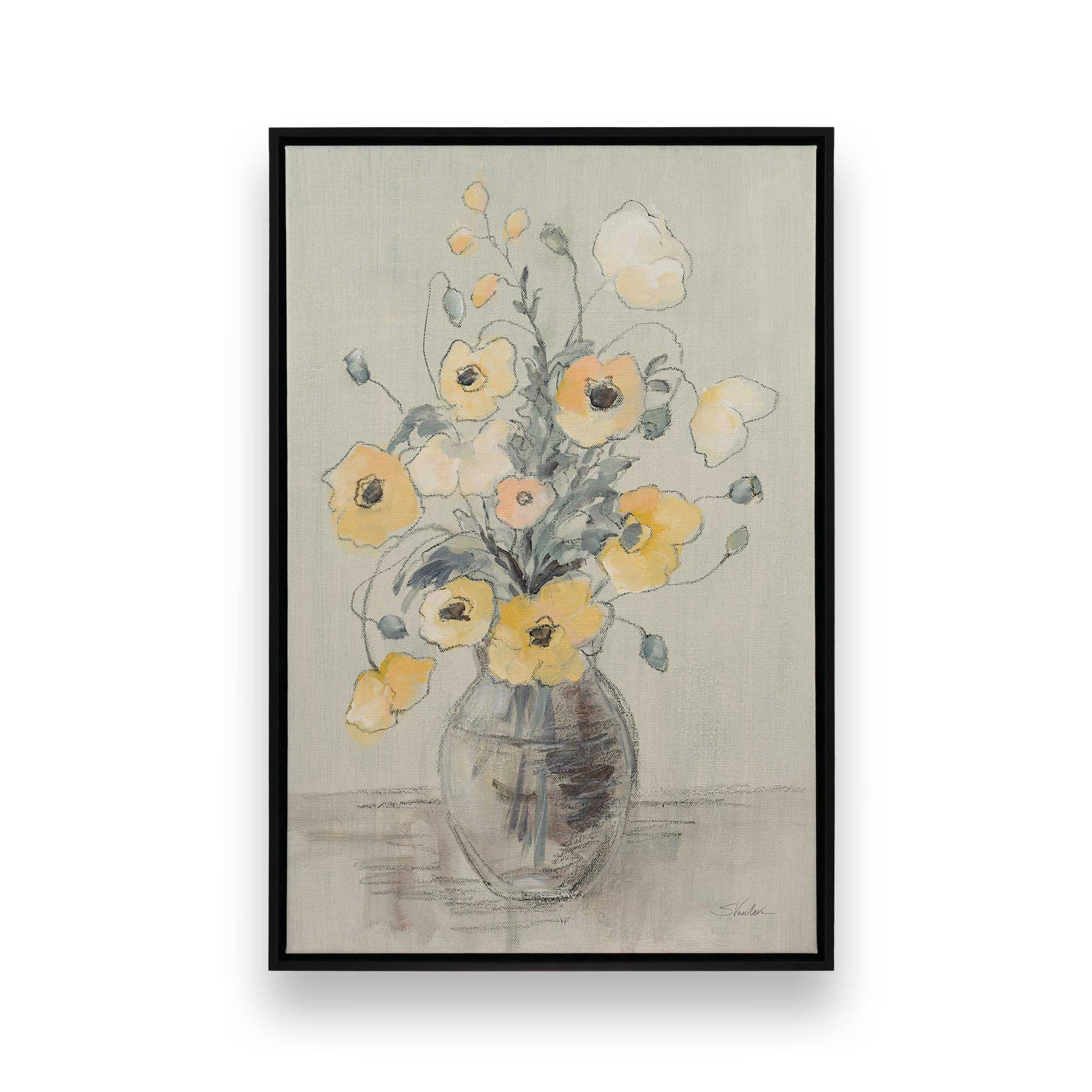 [Color:Satin Black], Picture of art in a Satin Black frame