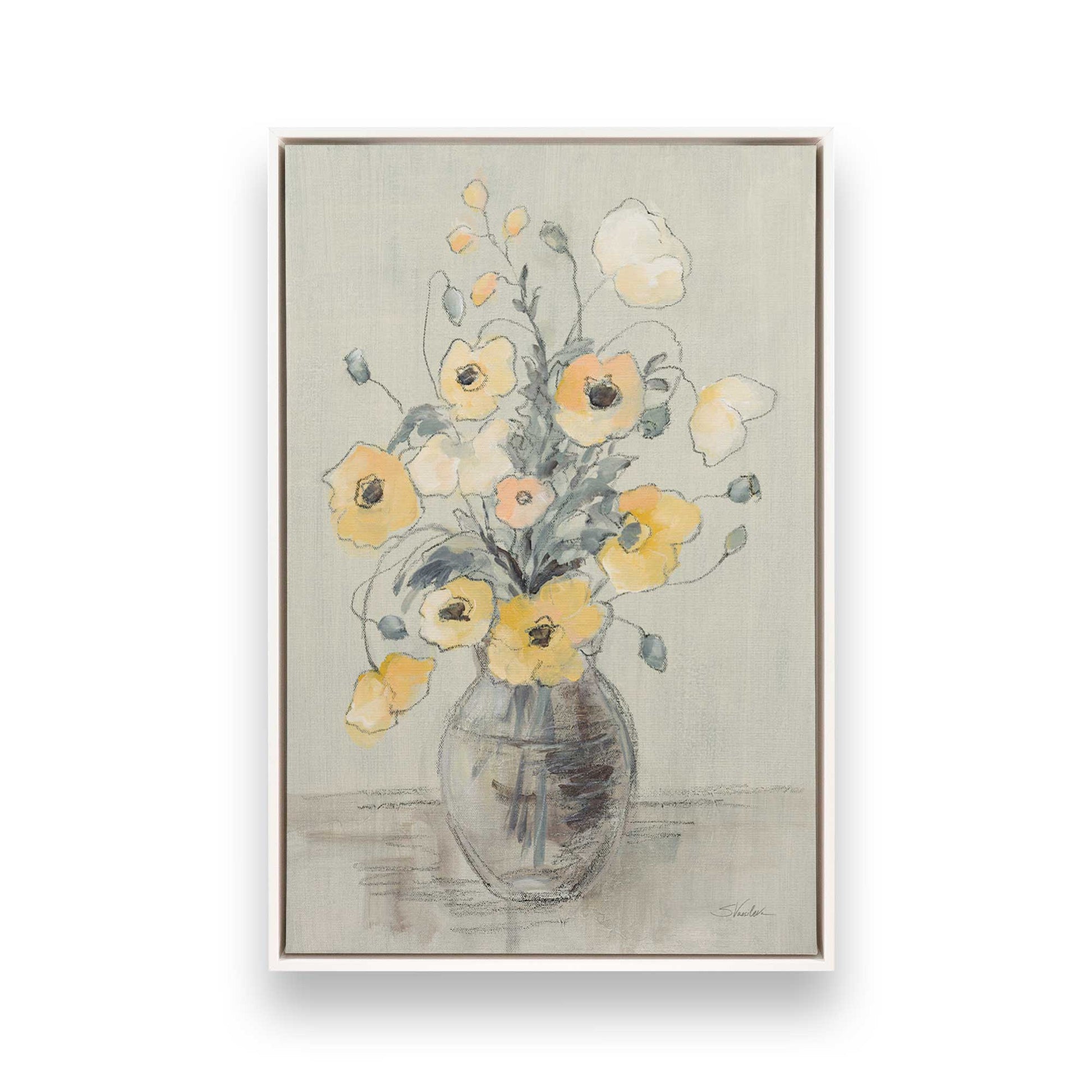 [Color:Opaque White], Picture of art in a White frame