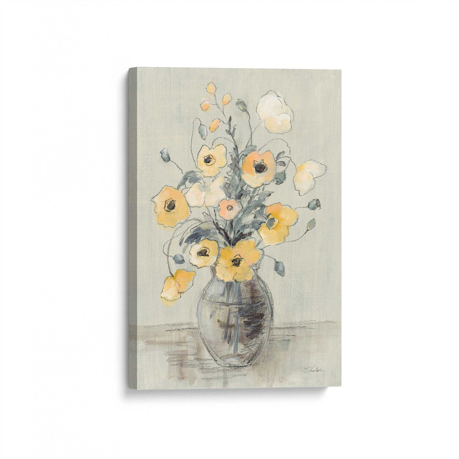 [Color:Stretched Canvas], Picture of art at an angle