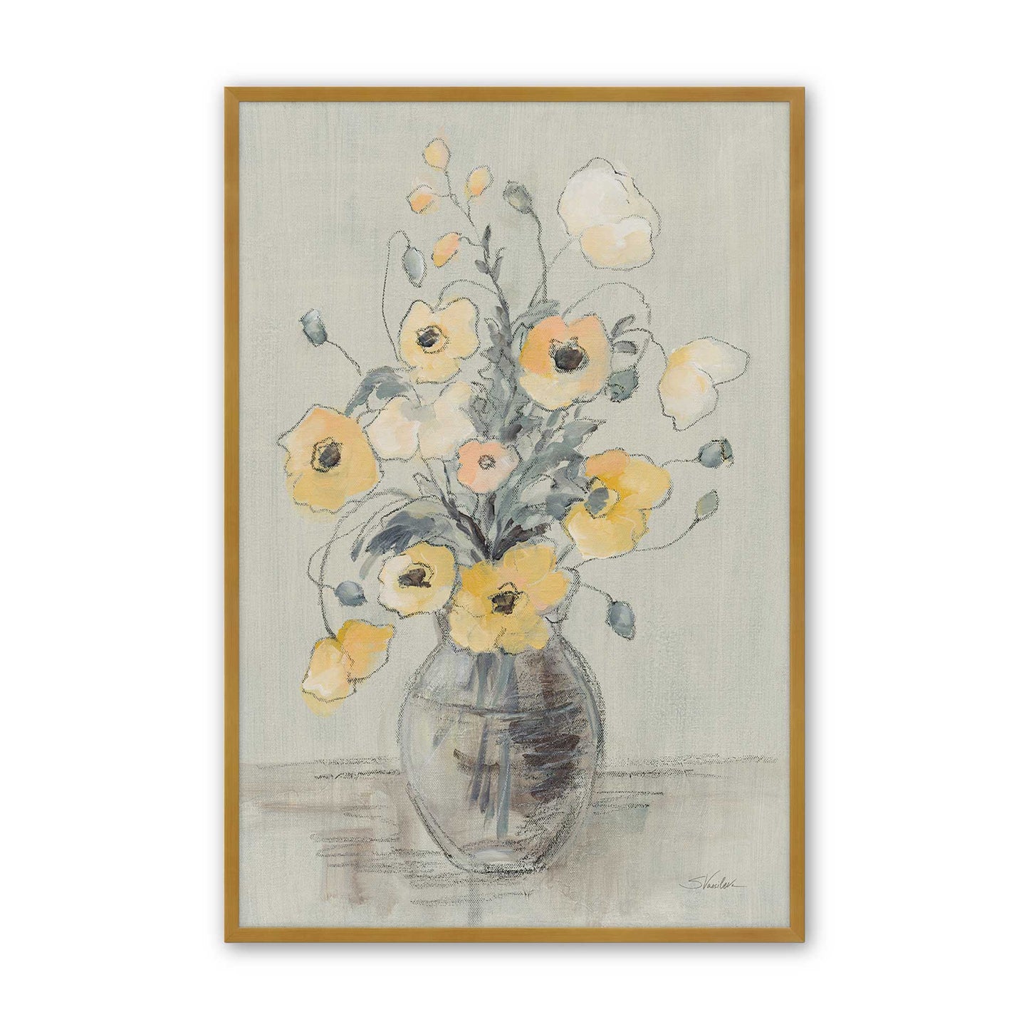 [Color:Polished Gold], Picture of art in a Polished Gold frame