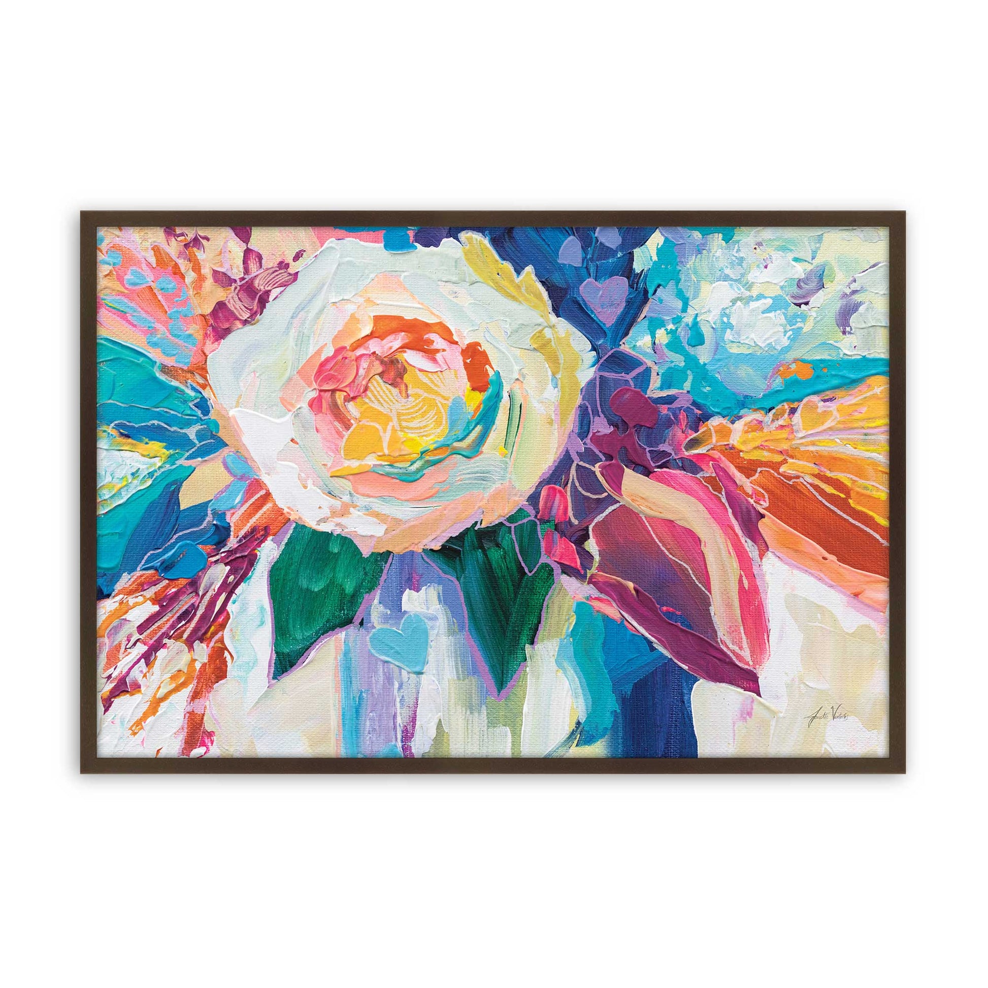 [Color:Brown], Picture of art in a Brown frame