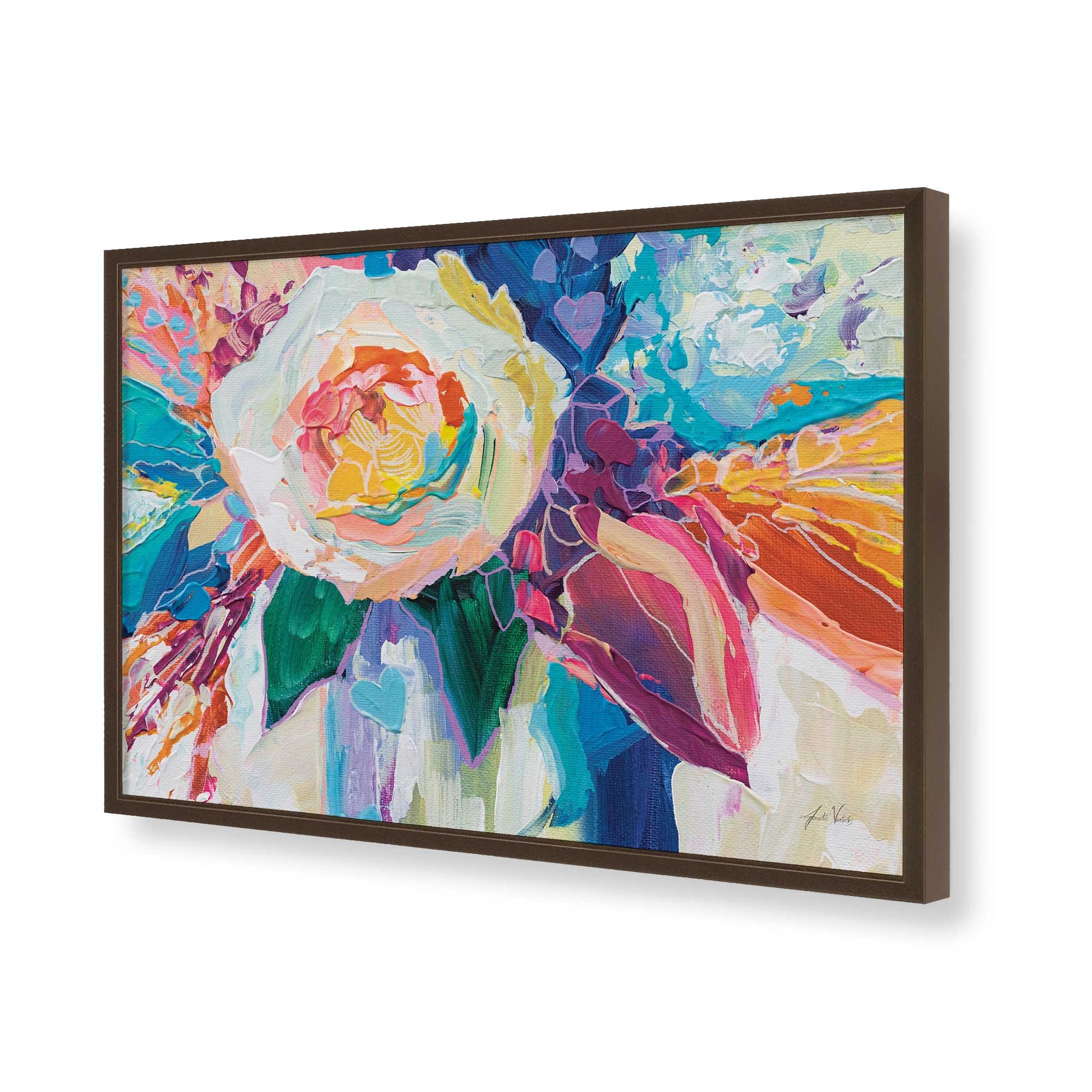 [Color:Belvinder Brown], Picture of art in a Belvinder Brown frame of the corner