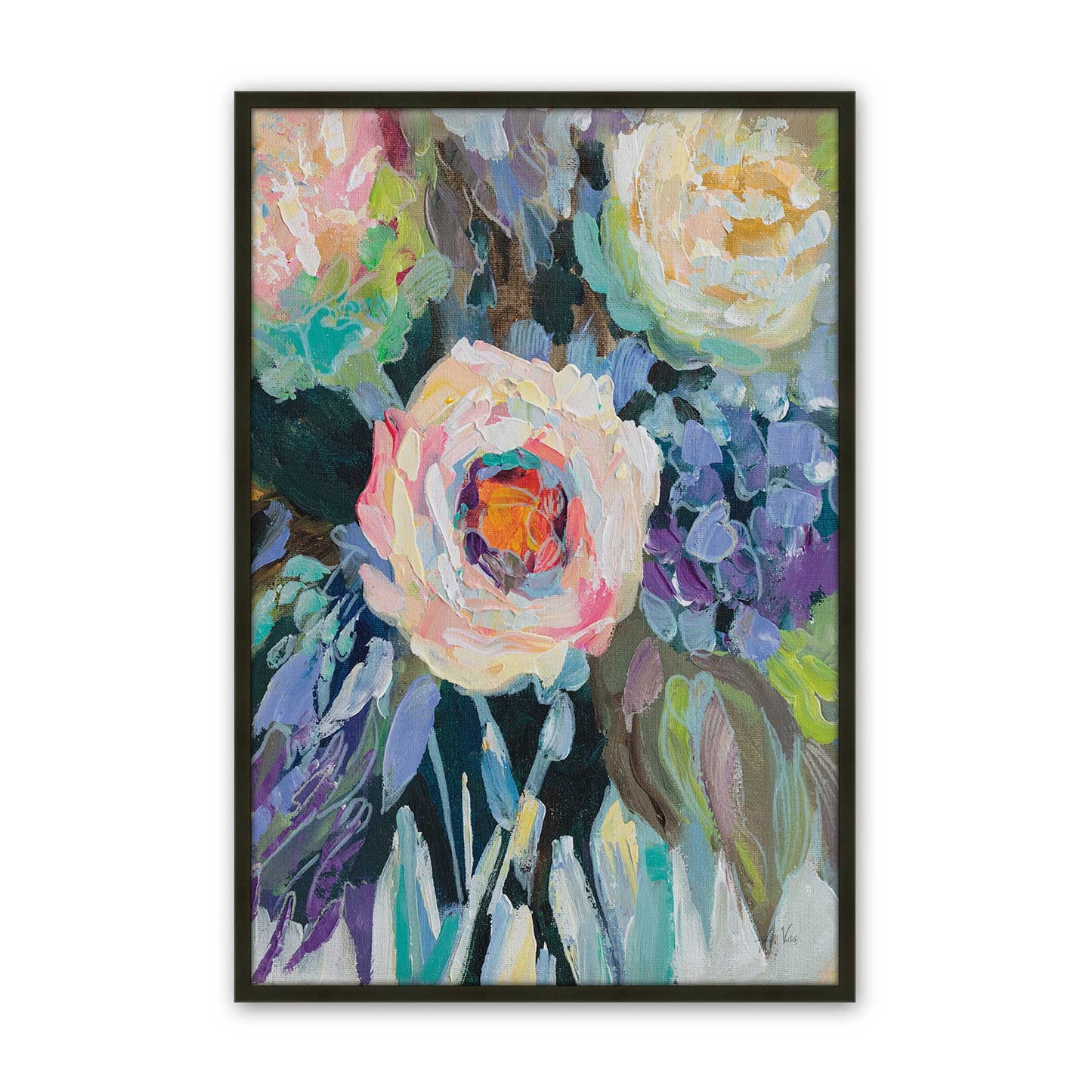 [Color:Satin Black], Picture of art in a Satin Black frame
