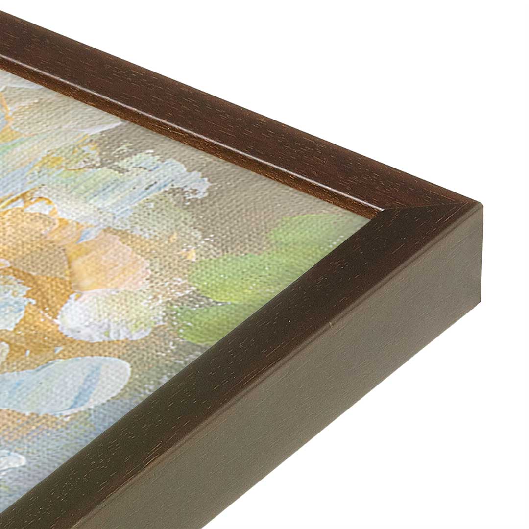[Color:Belvinder Brown], Picture of art in a Belvinder Brown frame at an angle