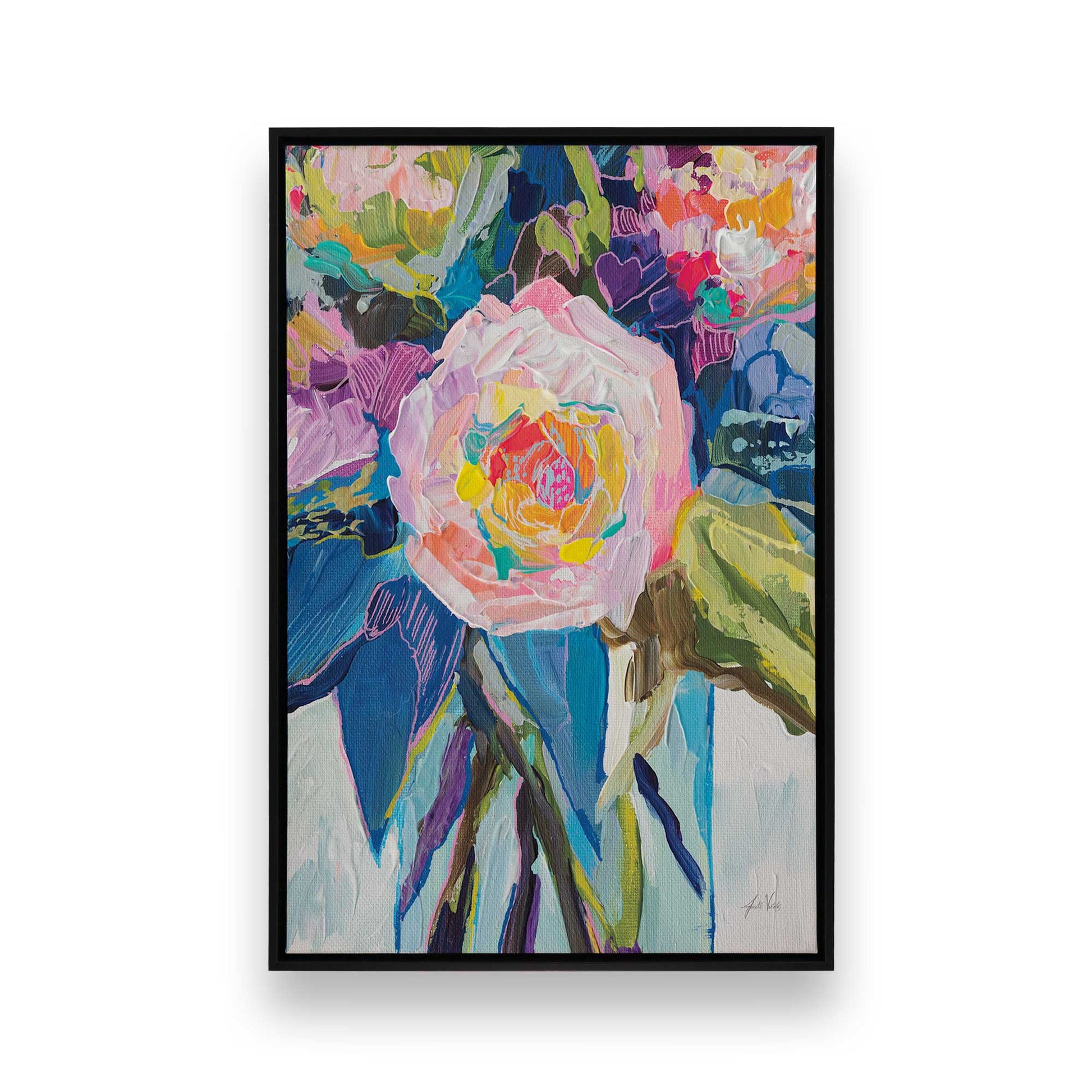 [Color:Satin Black], Picture of art in a Satin Black frame