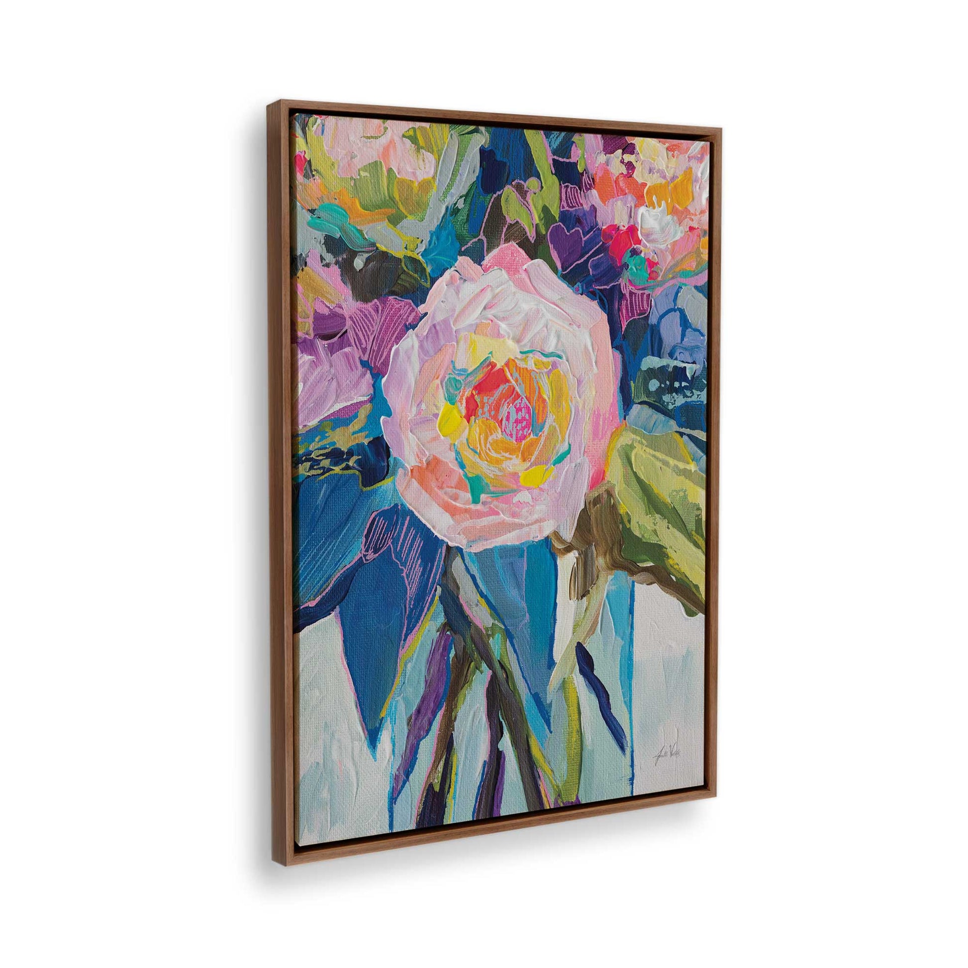 [Color:Walnut], Picture of the corner of the art