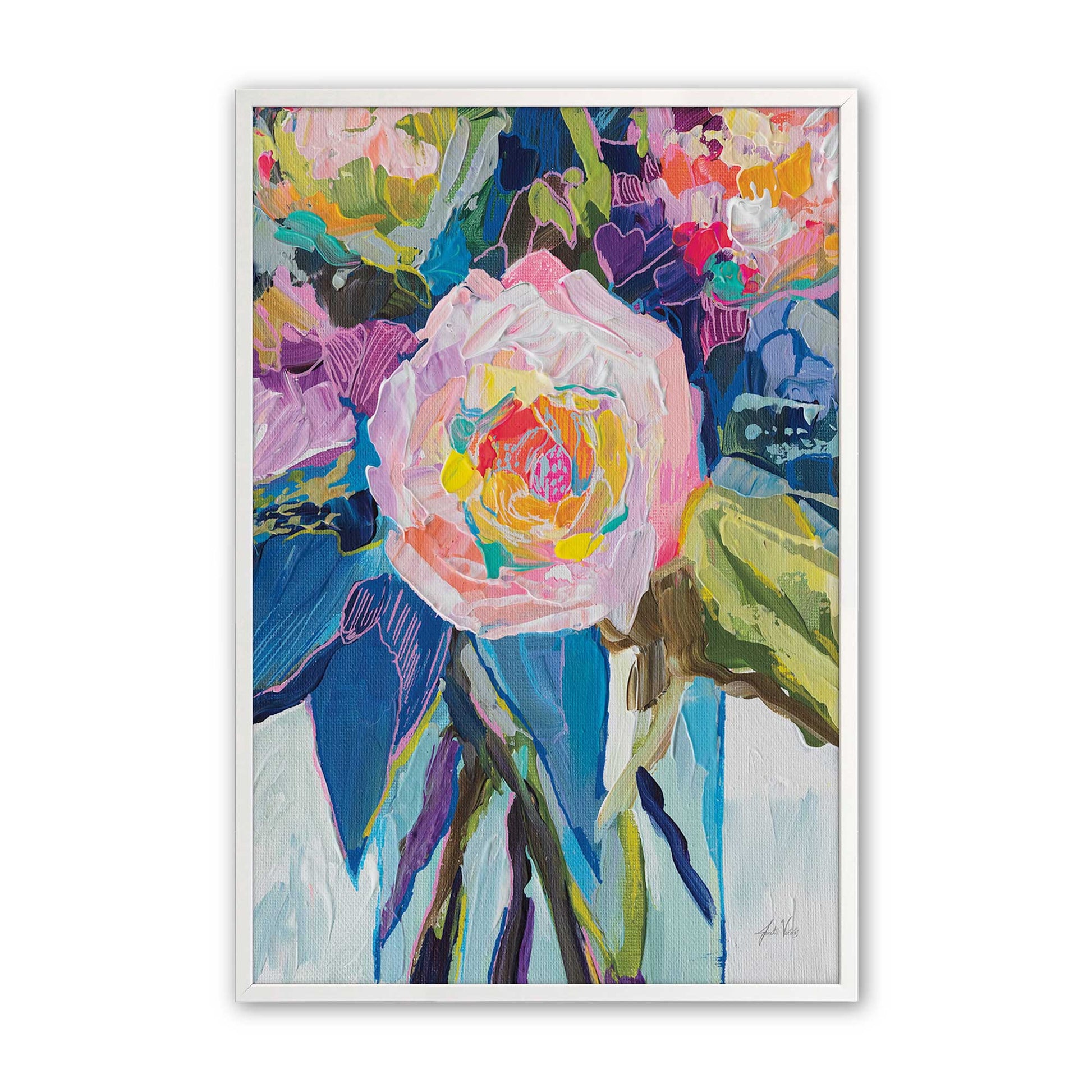 [Color:Opaque White], Picture of art in a Opaque White frame