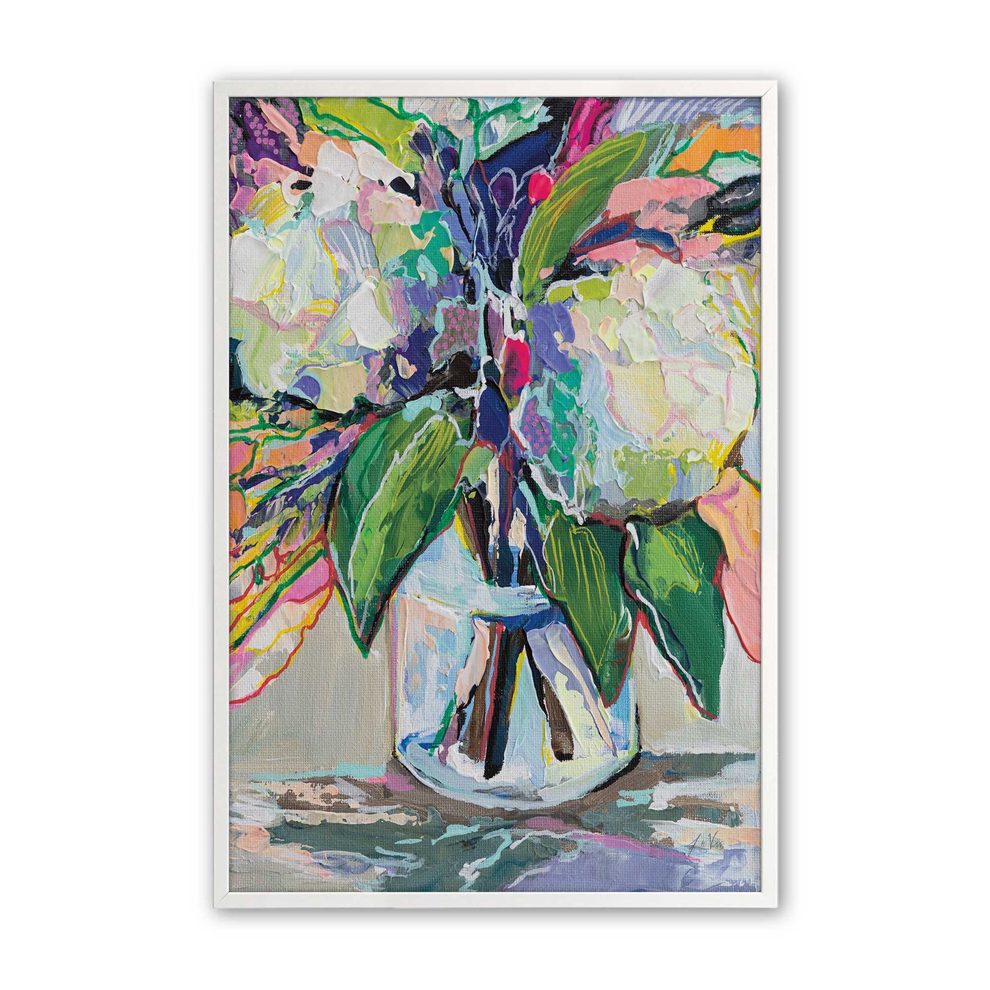[Color:Opaque White], Picture of art in a Opaque White frame