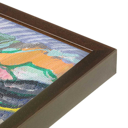 [Color:Belvinder Brown], Picture of art in a Belvinder Brown frame at an angle