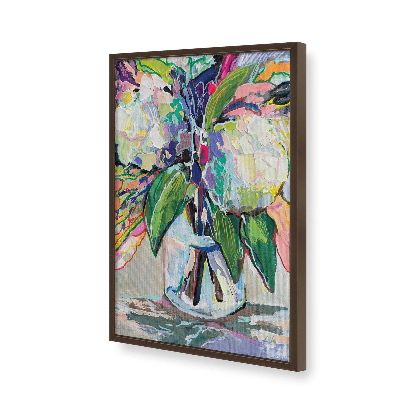 [Color:Belvinder Brown], Picture of art in a Belvinder Brown frame of the corner