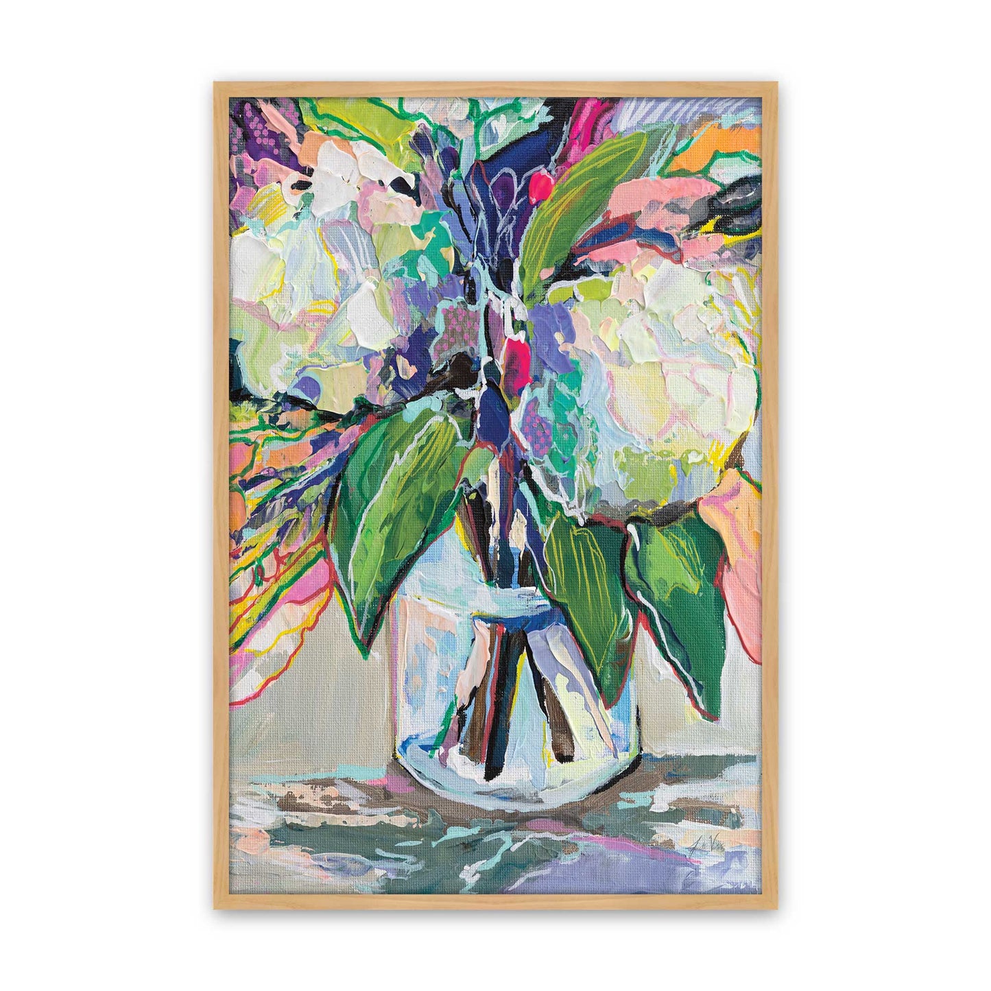 [Color:American Maple], Picture of art in a American Maple frame