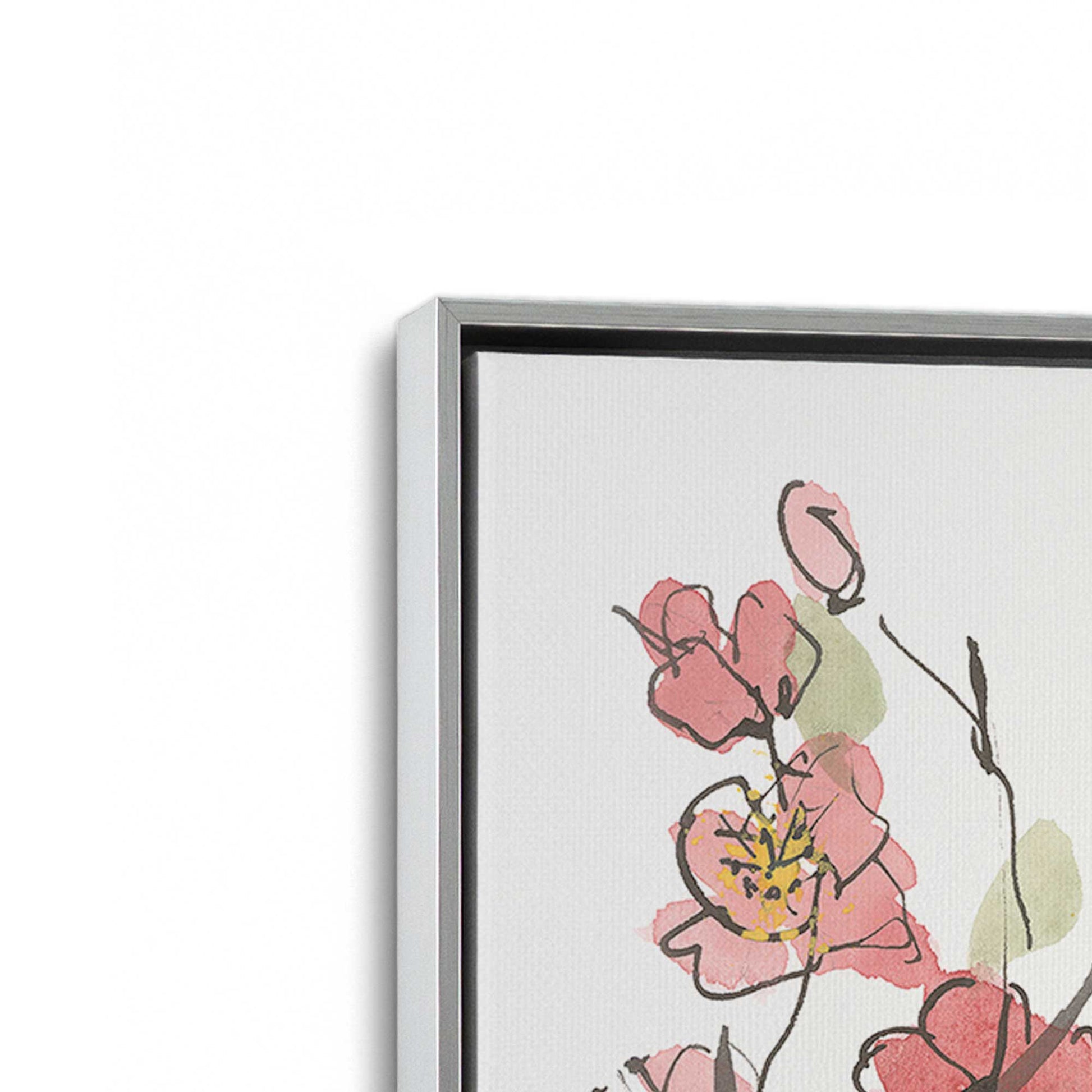 [Color:Polished Chrome], Picture of art in a Polished Chrome frame at an angle