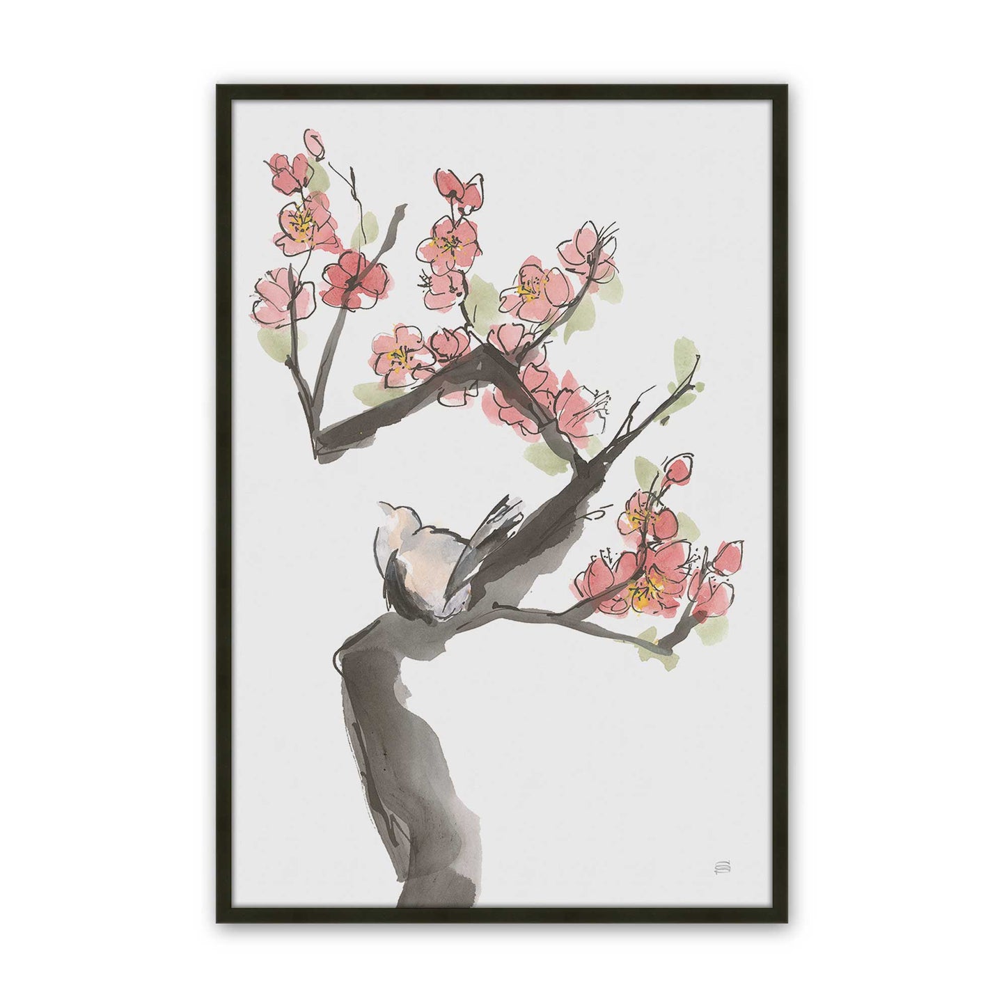 [Color:Satin Black], Picture of art in a Satin Black frame