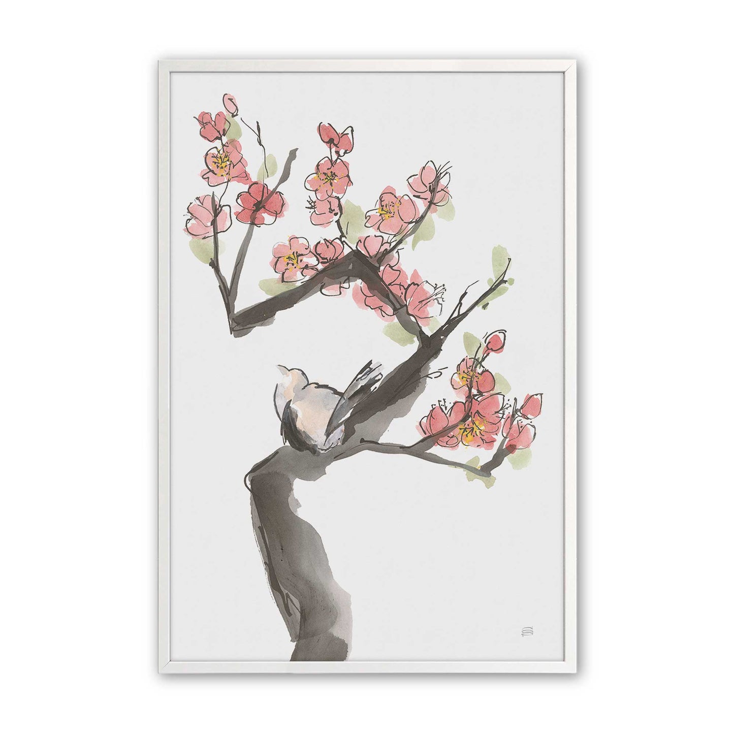 [Color:Opaque White], Picture of art in a Opaque White frame