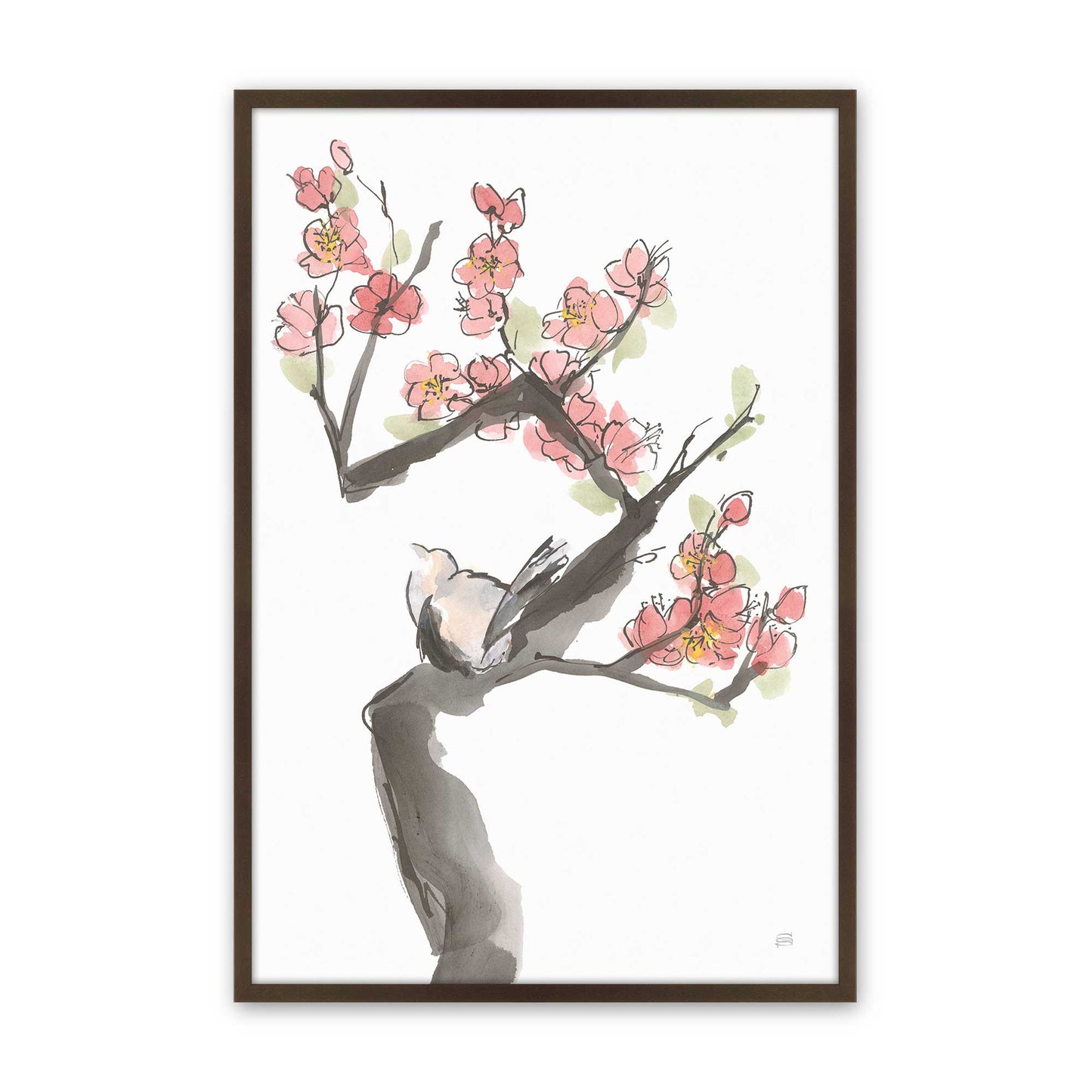 [Color:Brown], Picture of art in a Brown frame