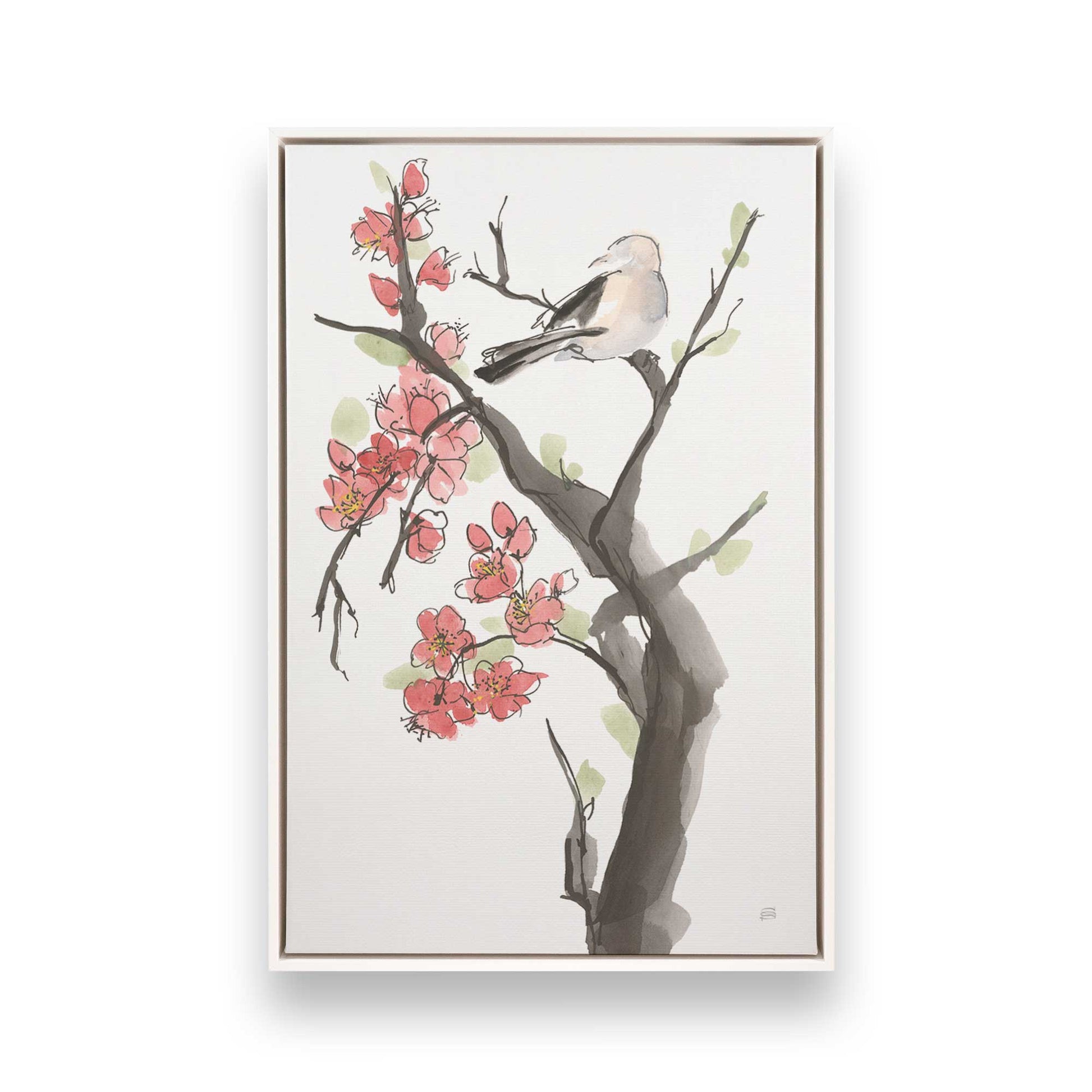 [Color:Opaque White], Picture of art in a White frame