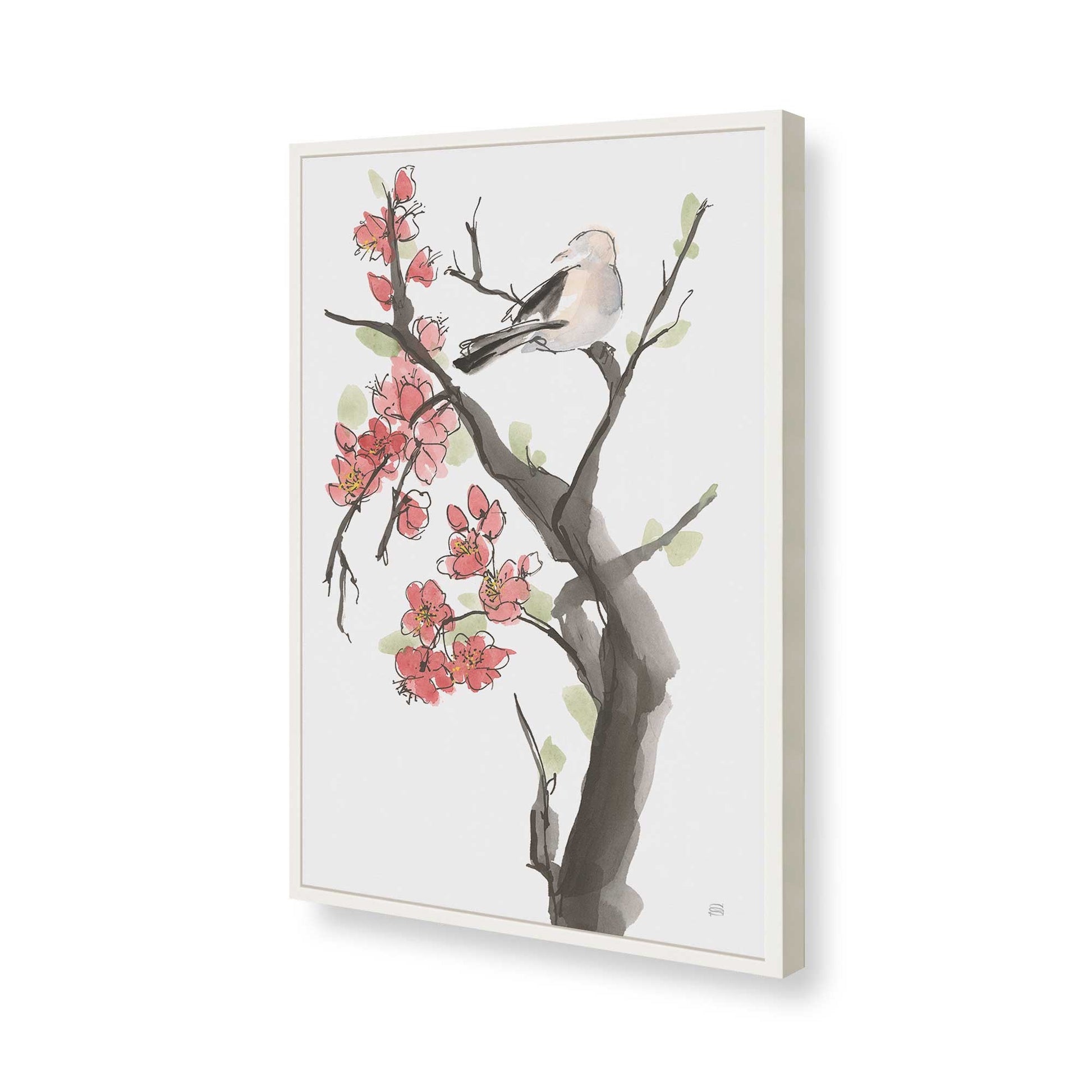 [Color:Opaque White], Picture of art in a Opaque White frame of the corner