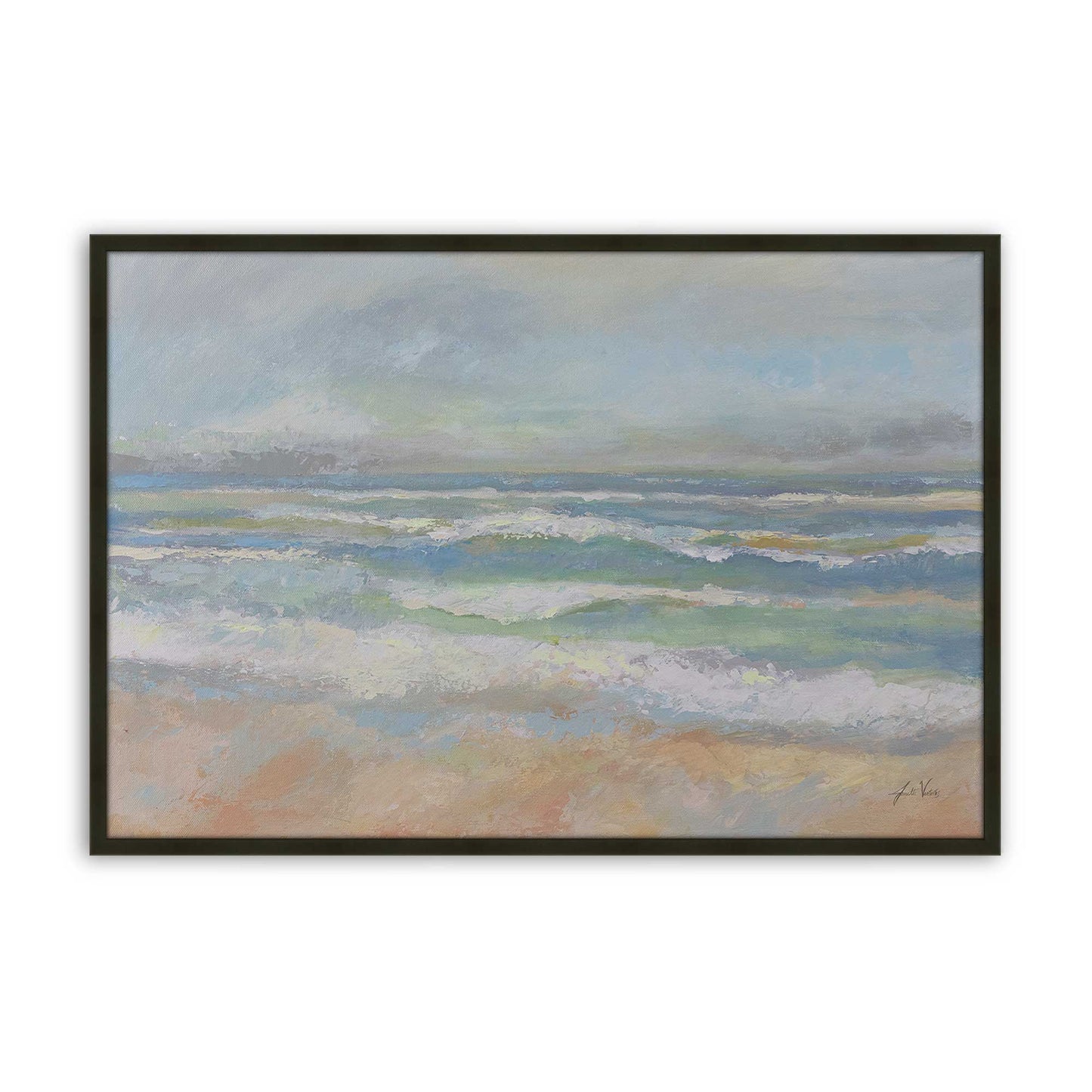 [Color:Satin Black], Picture of art in a Satin Black frame