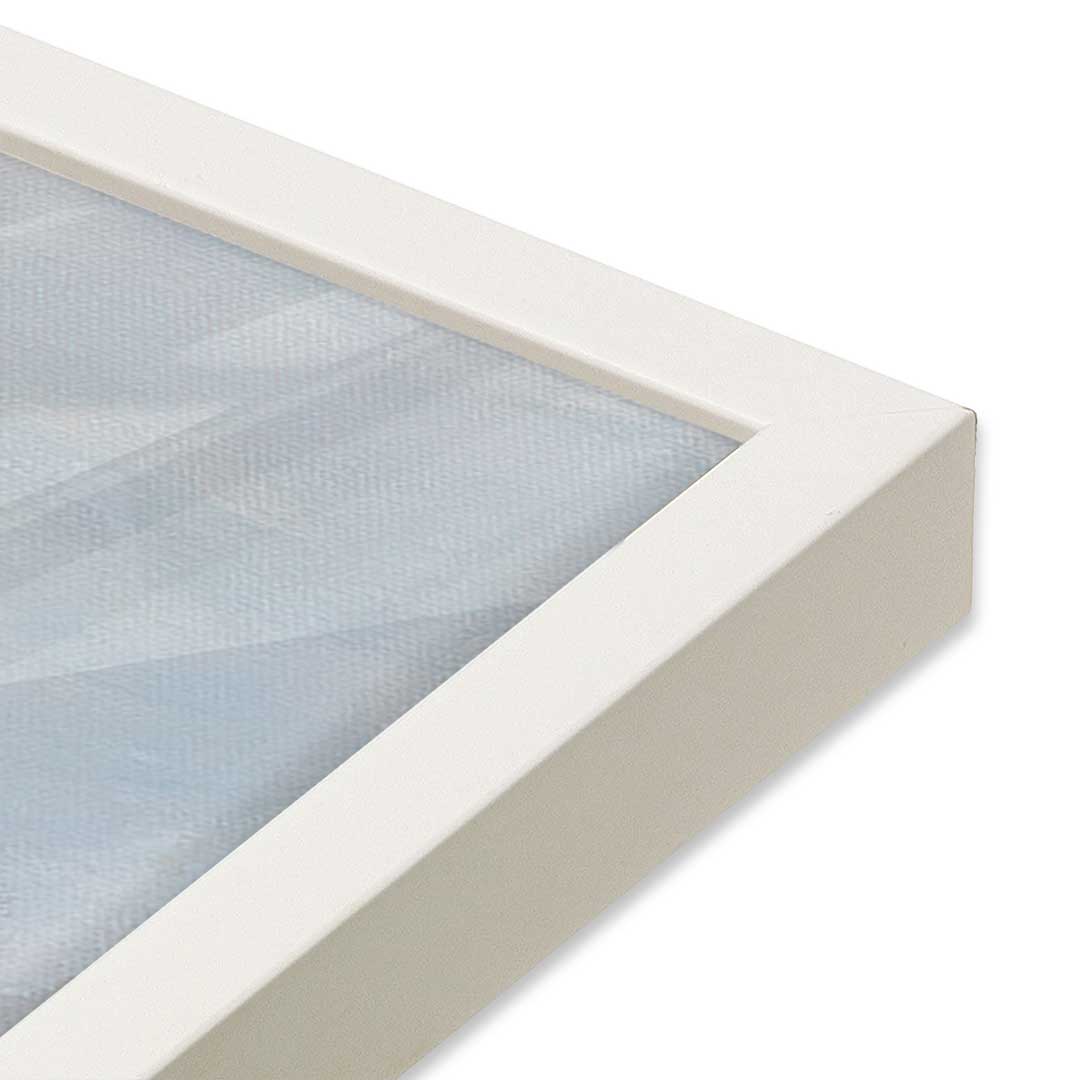 [Color:Opaque White], Picture of art in a Opaque White frame at an angle