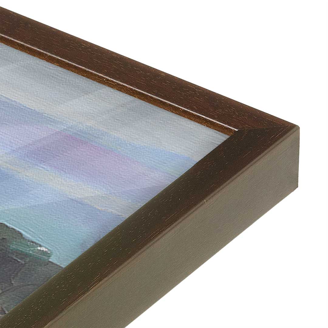 [Color:Belvinder Brown], Picture of art in a Belvinder Brown frame at an angle