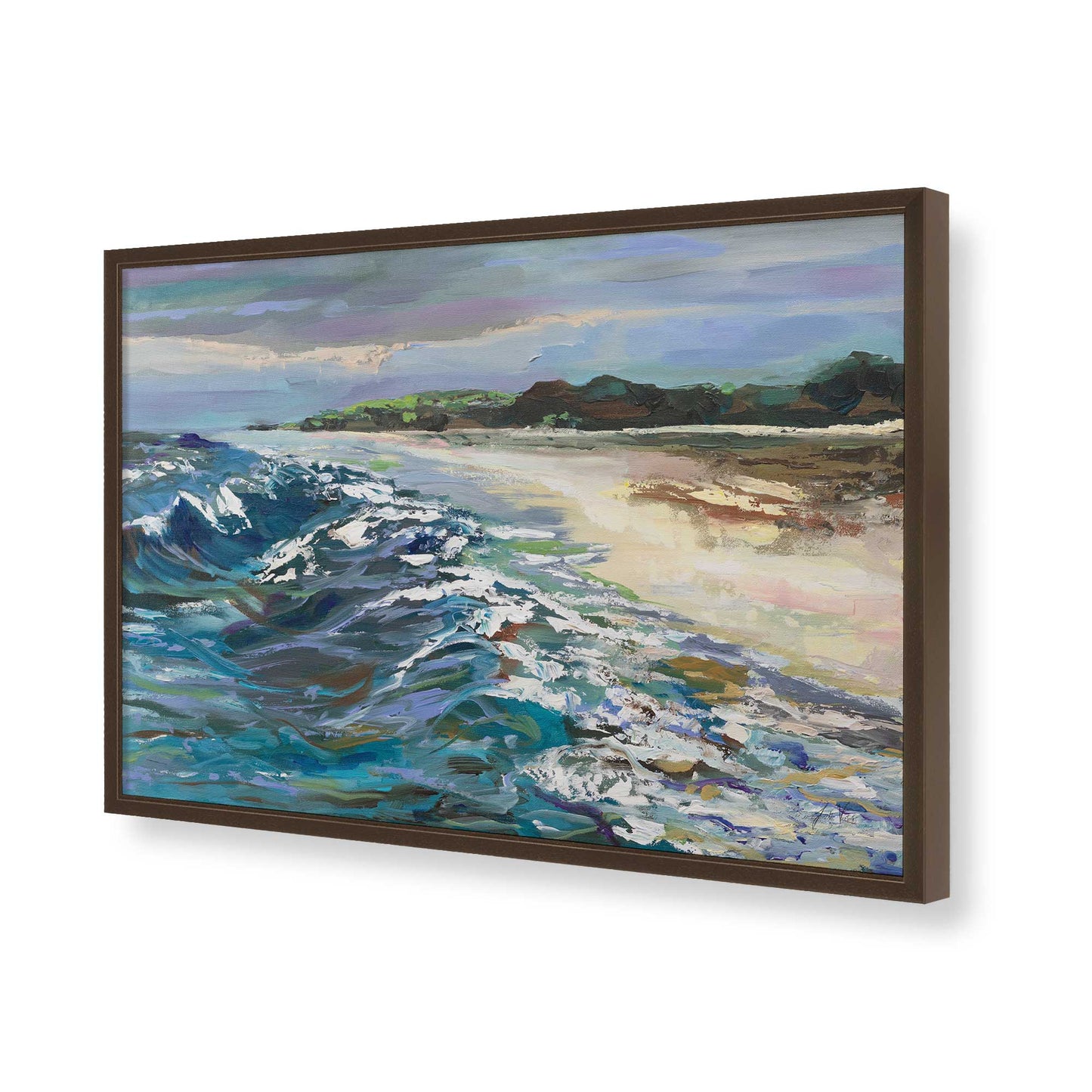 [Color:Belvinder Brown], Picture of art in a Belvinder Brown frame of the corner