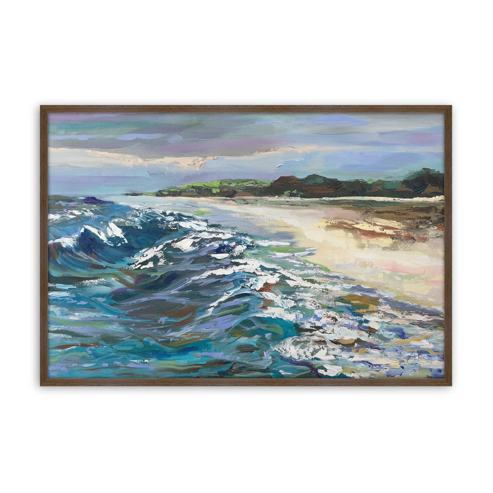 [Color:Walnut], Picture of art in a Walnut frame