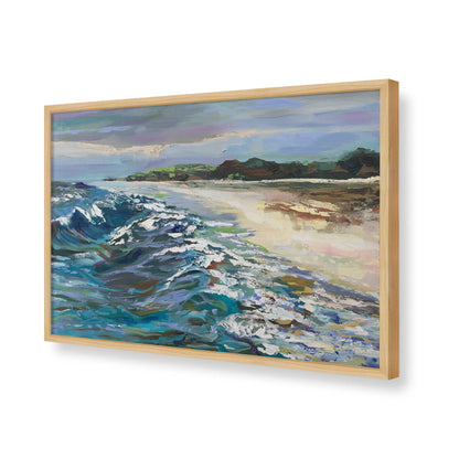 [Color:American Maple], Picture of art in a American Maple frame of the corner