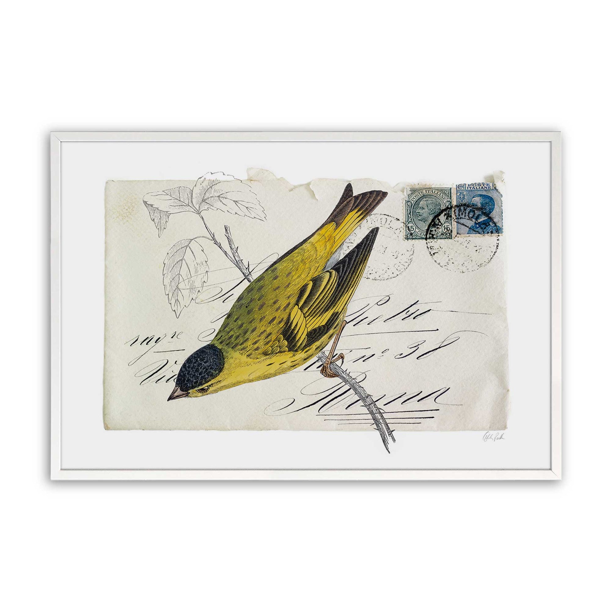 [Color:Opaque White], Picture of art in a Opaque White frame