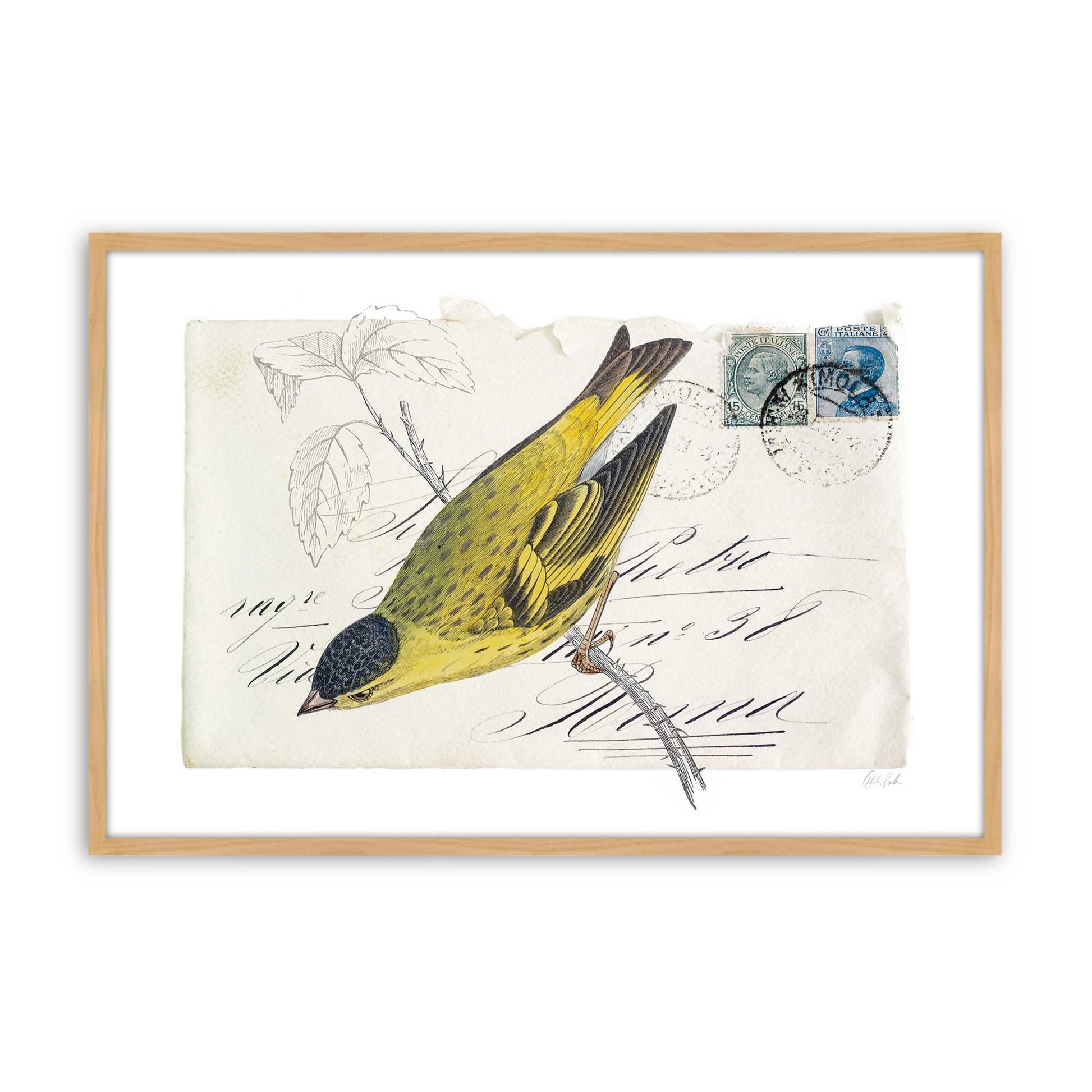 [Color:American Maple], Picture of art in a American Maple frame
