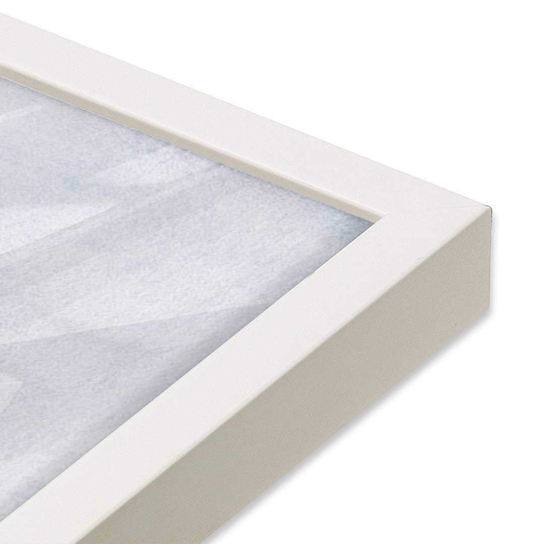 [Color:Opaque White], Picture of art in a Opaque White frame at an angle