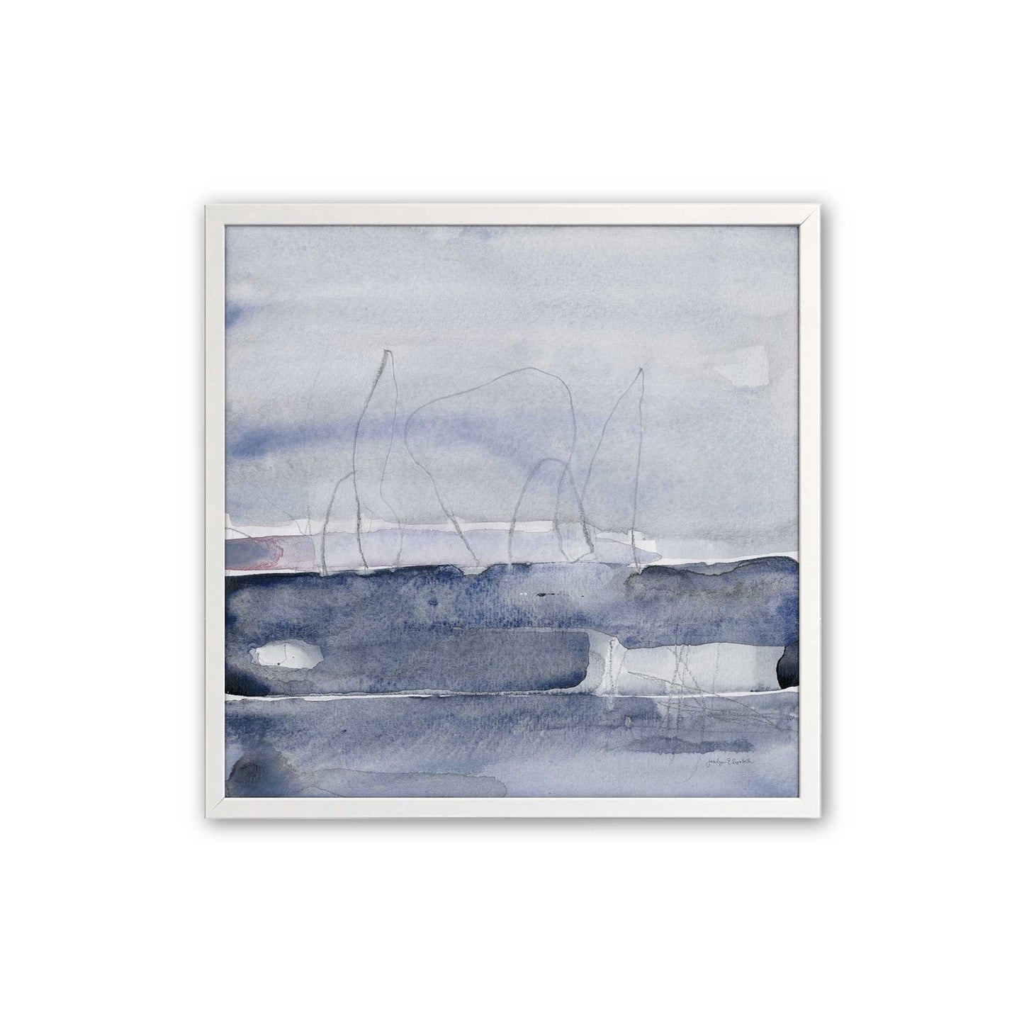 [Color:Opaque White], Picture of art in an Opaque White frame