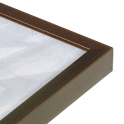 [Color:Espresso], Picture of art in a Espresso frame at an angle