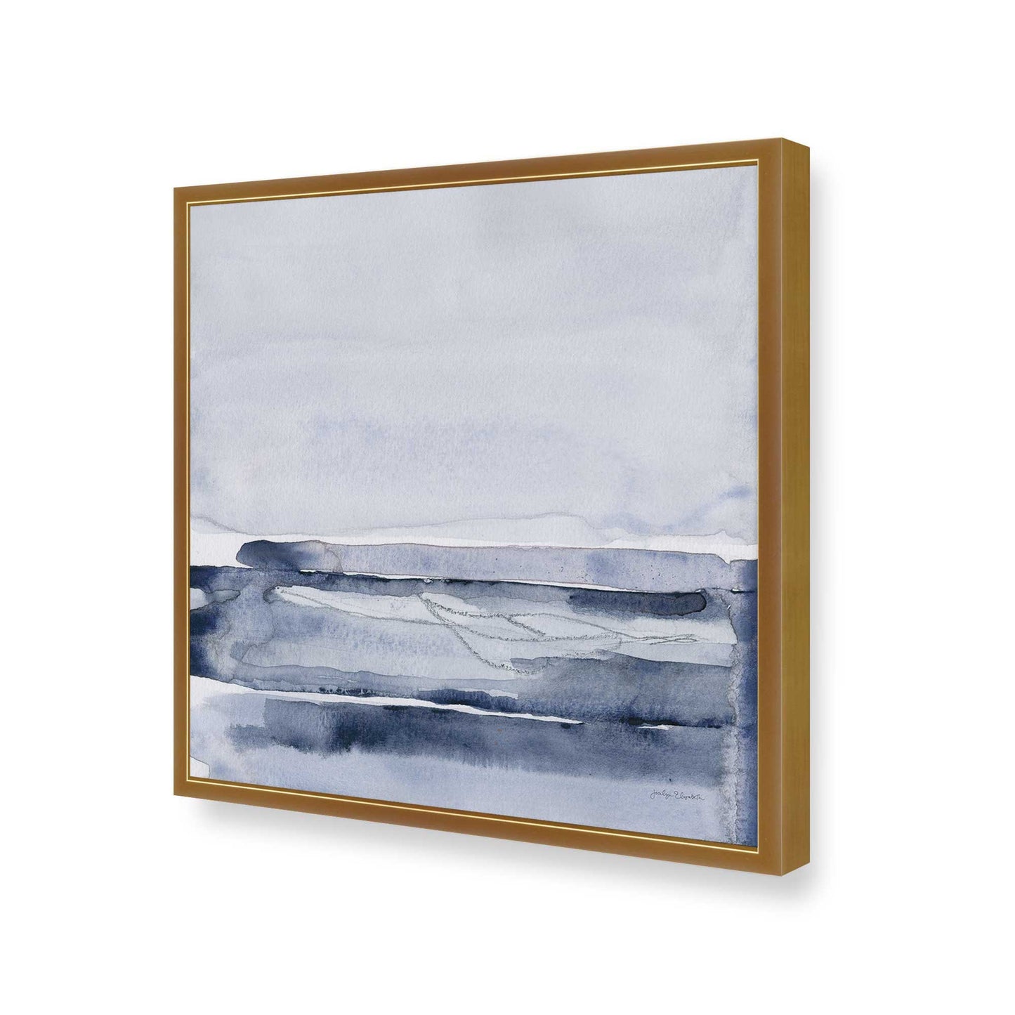 [Color:Polished Gold], Picture of art in a Polished Gold frame of the corner