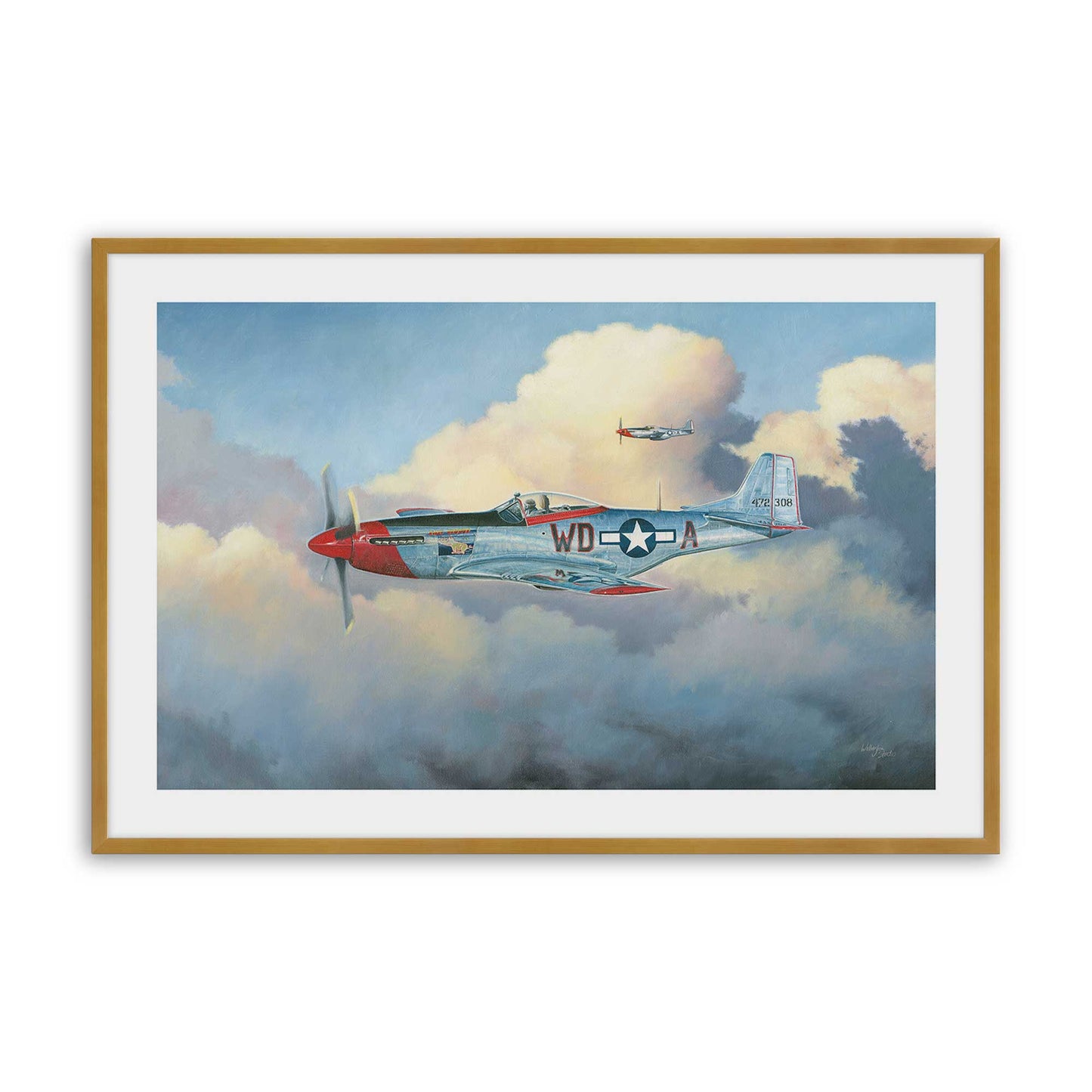 [Color:Polished Gold], Picture of art in a Polished Gold frame