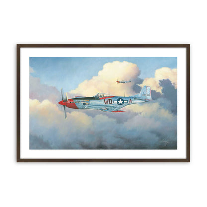 [Color:Brown], Picture of art in a Brown frame