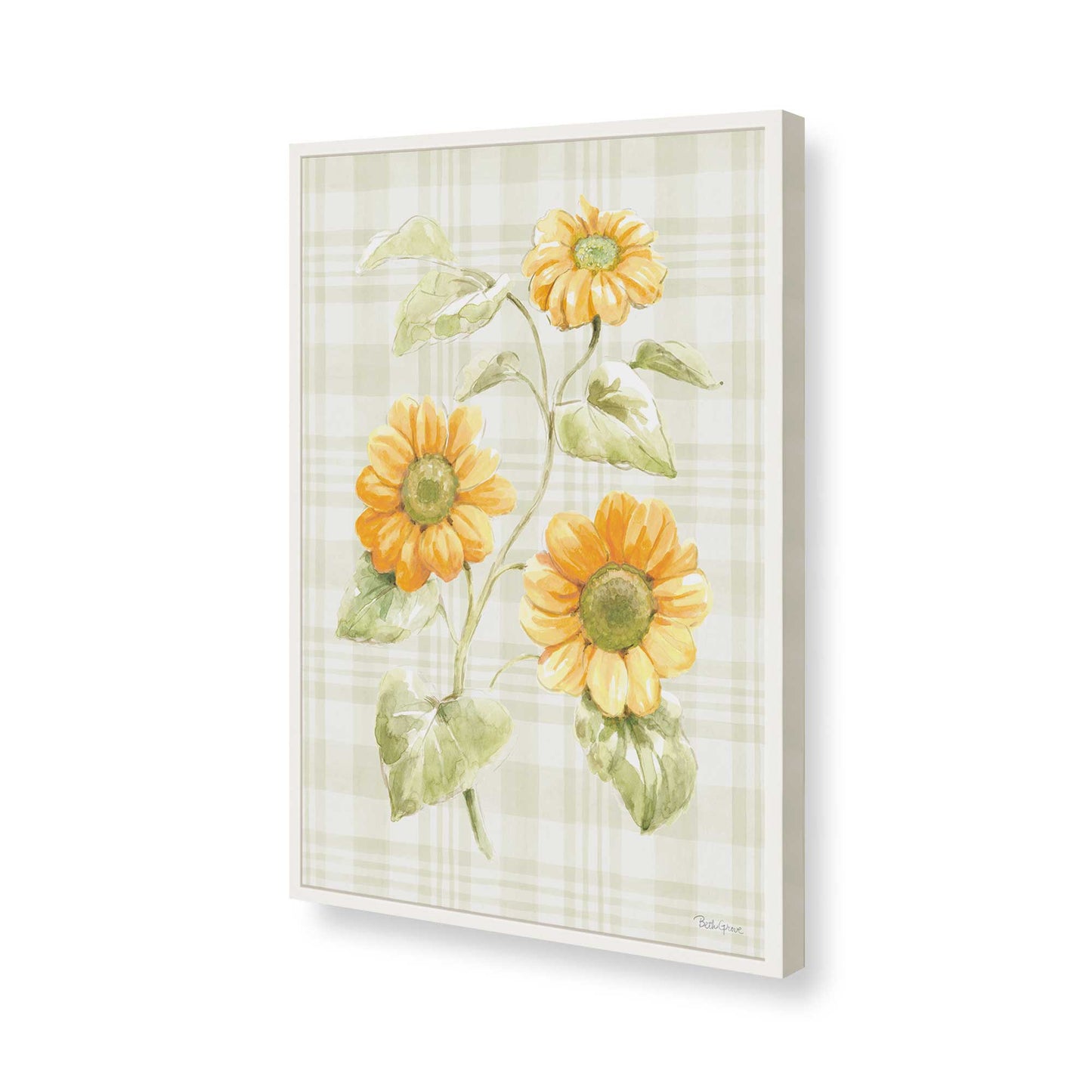 [Color:Opaque White], Picture of art in a Opaque White frame of the corner