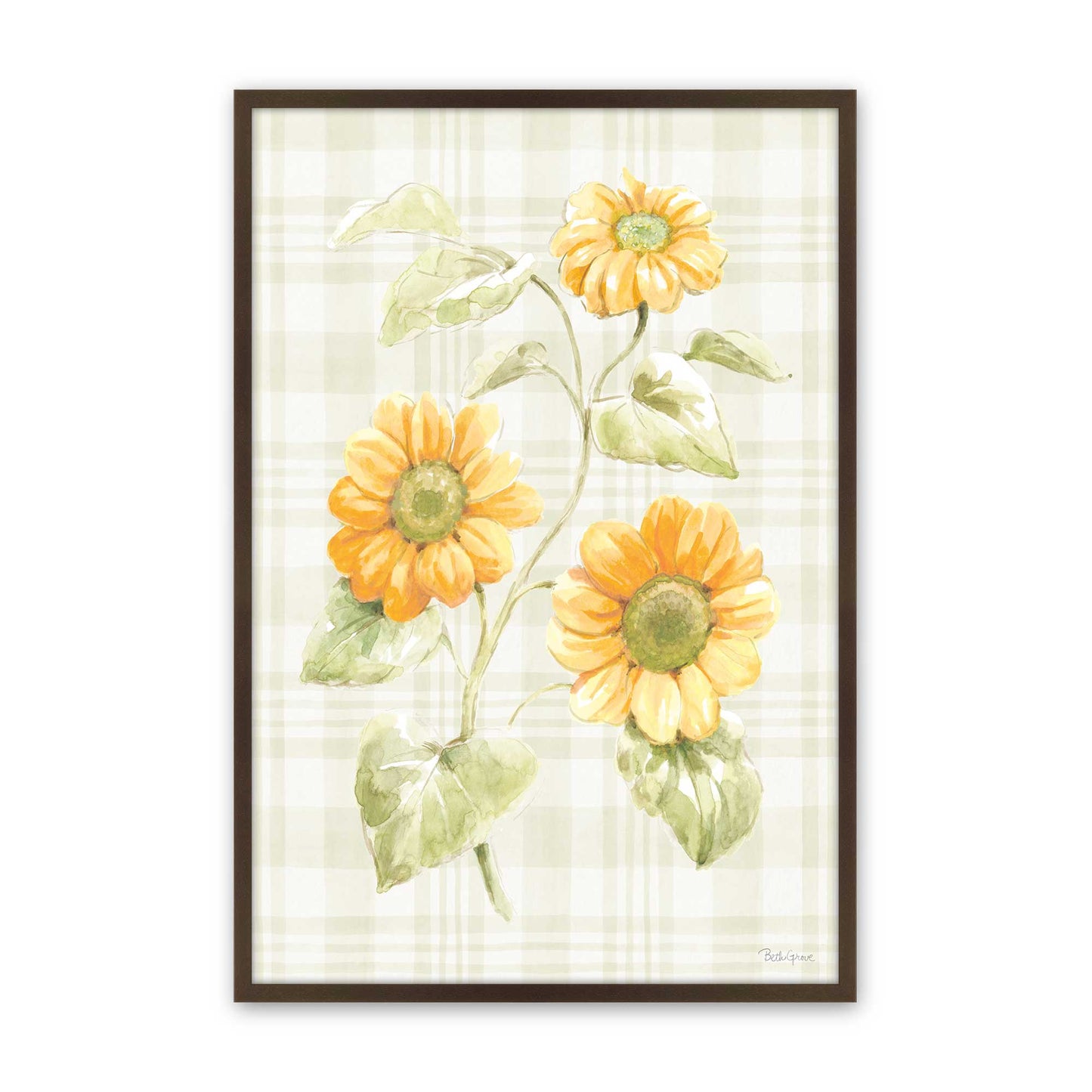 [Color:Brown], Picture of art in a Brown frame