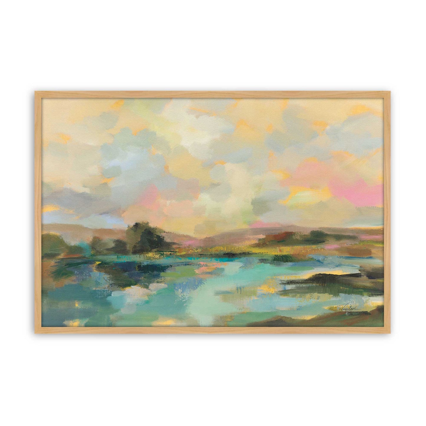 [Color:American Maple], Picture of art in a American Maple frame