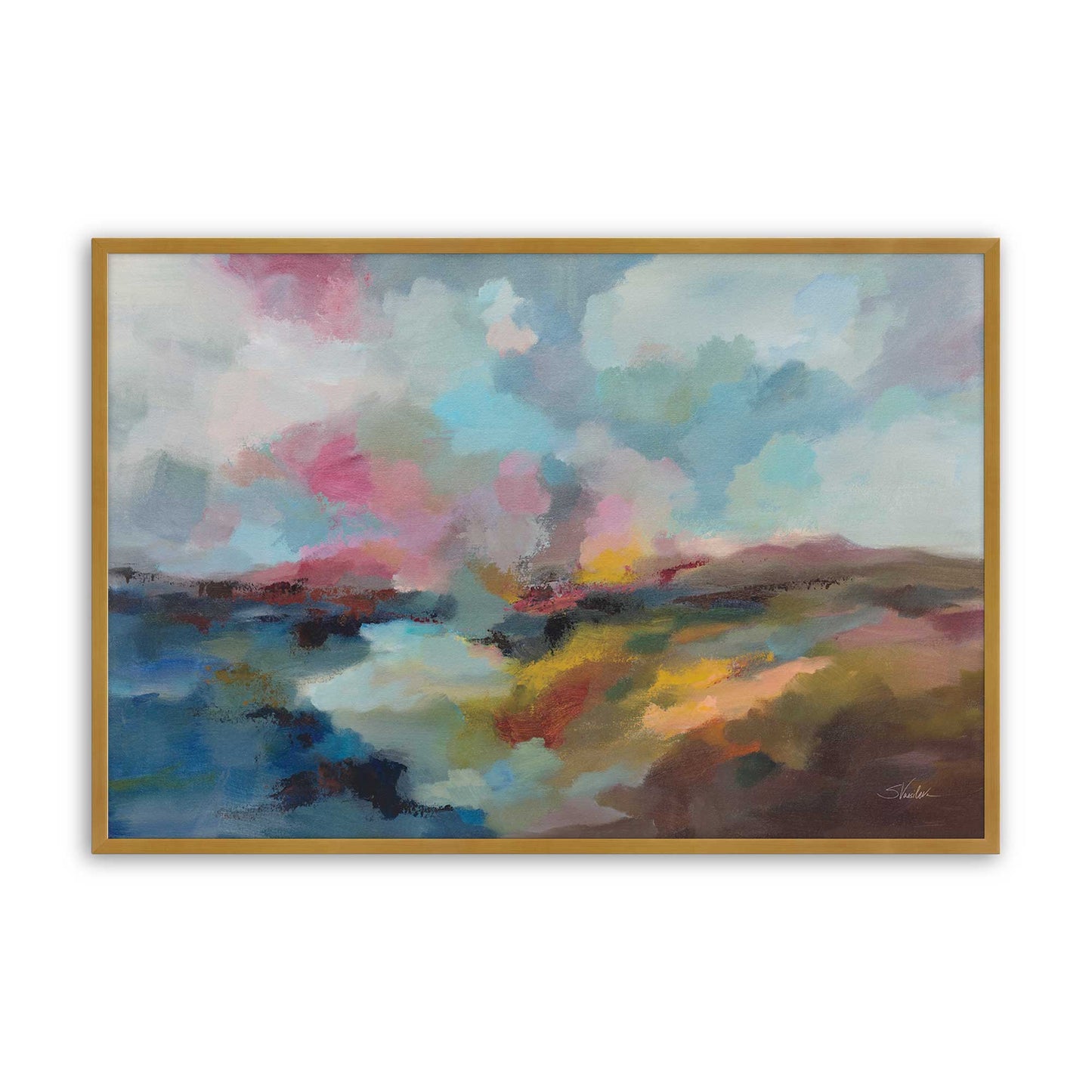 [Color:Polished Gold], Picture of art in a Polished Gold frame