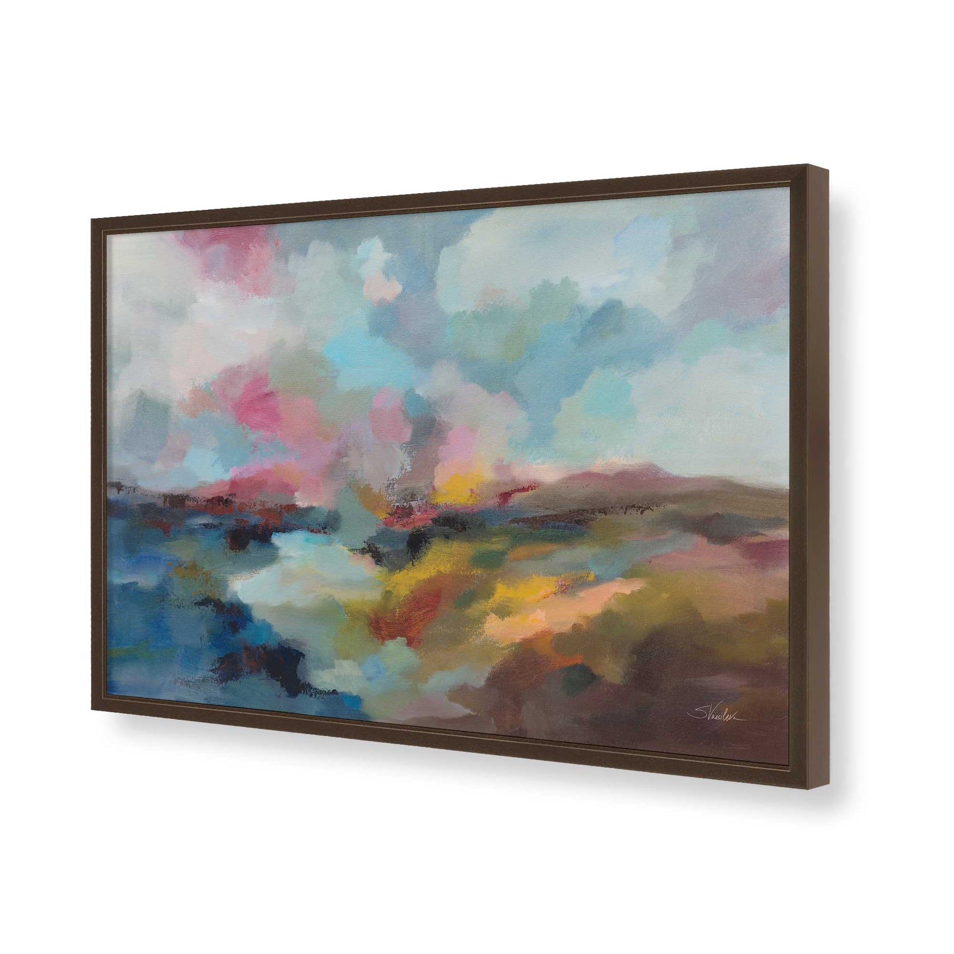 [Color:Belvinder Brown], Picture of art in a Belvinder Brown frame of the corner