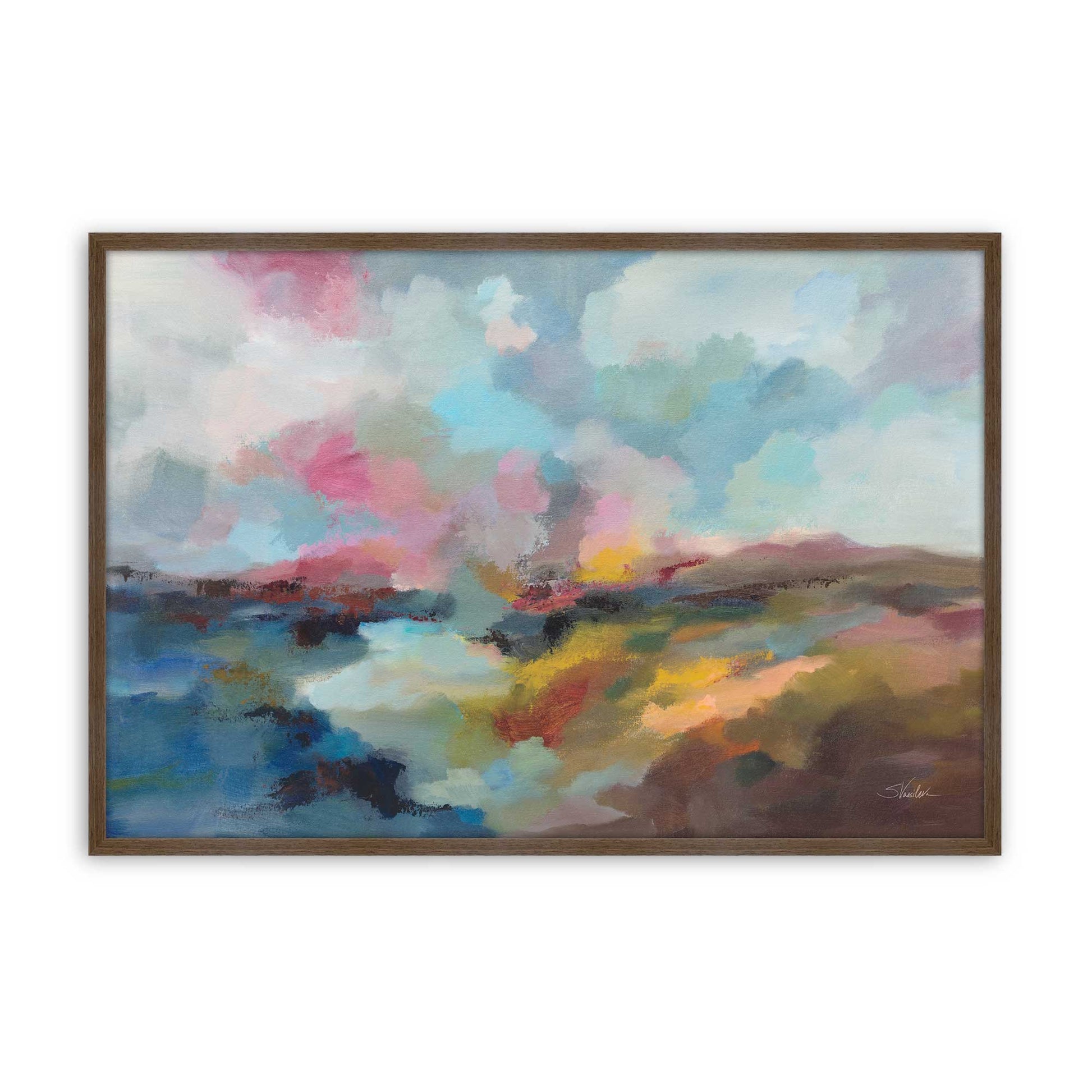 [Color:Walnut], Picture of art in a Walnut frame